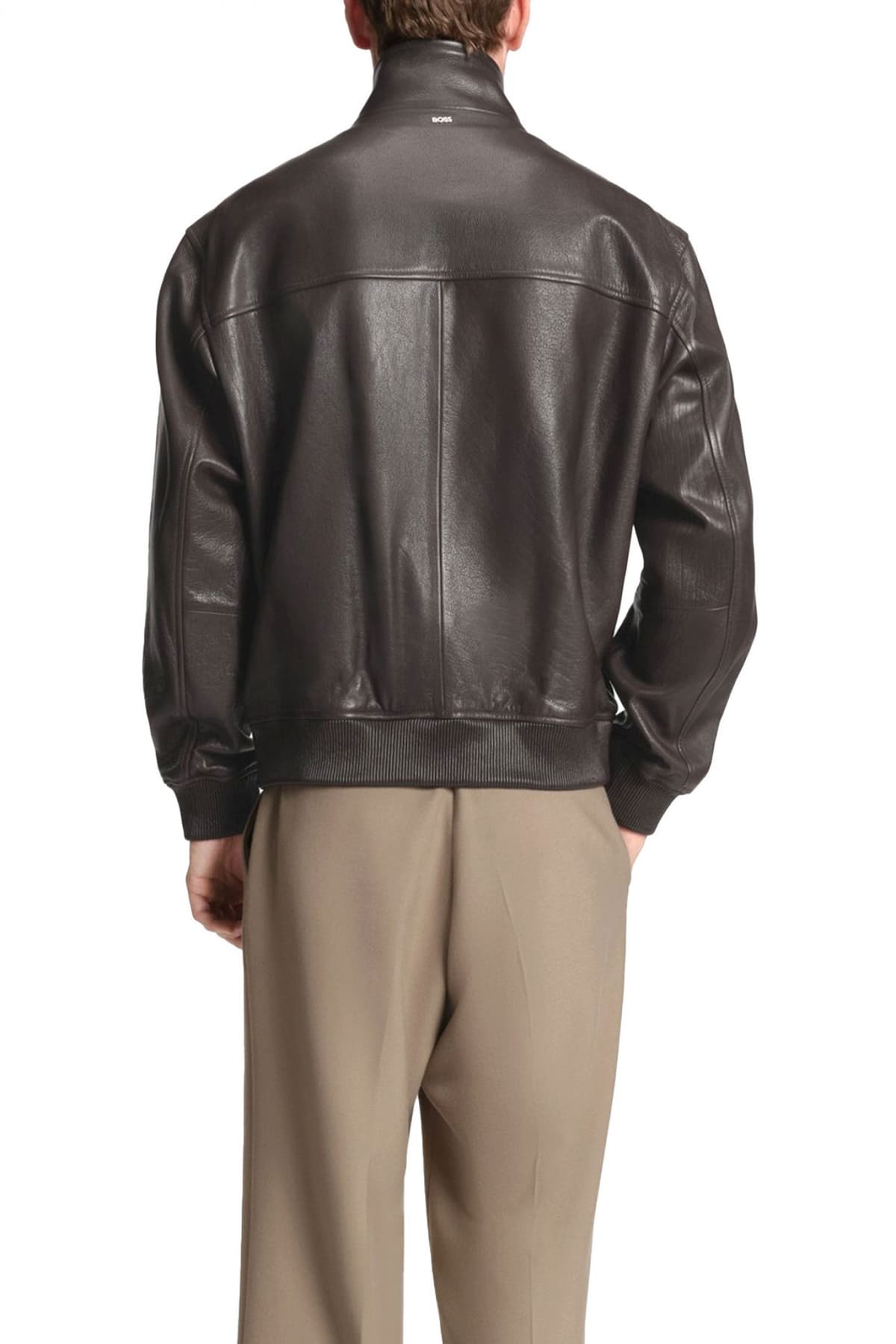 BOSS ΜΠΟΥΦΑΝ ΔΕΡΜΑ BOMBER C-MANDER ΚΑΦΕ