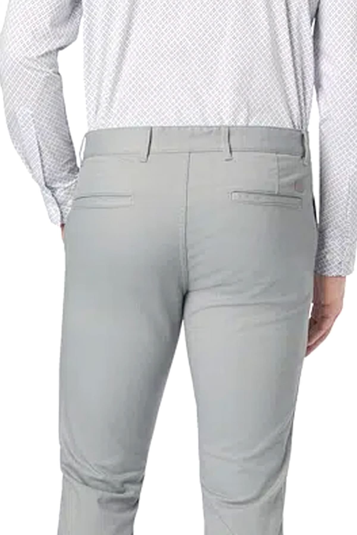 BOSS CASUAL ΠΑΝΤΕΛΟΝΙ CHINO ΜΙΚΡΟΣΧΕΔΙΟ SLIM FIT CHINO SLI ΓΚΡΙ