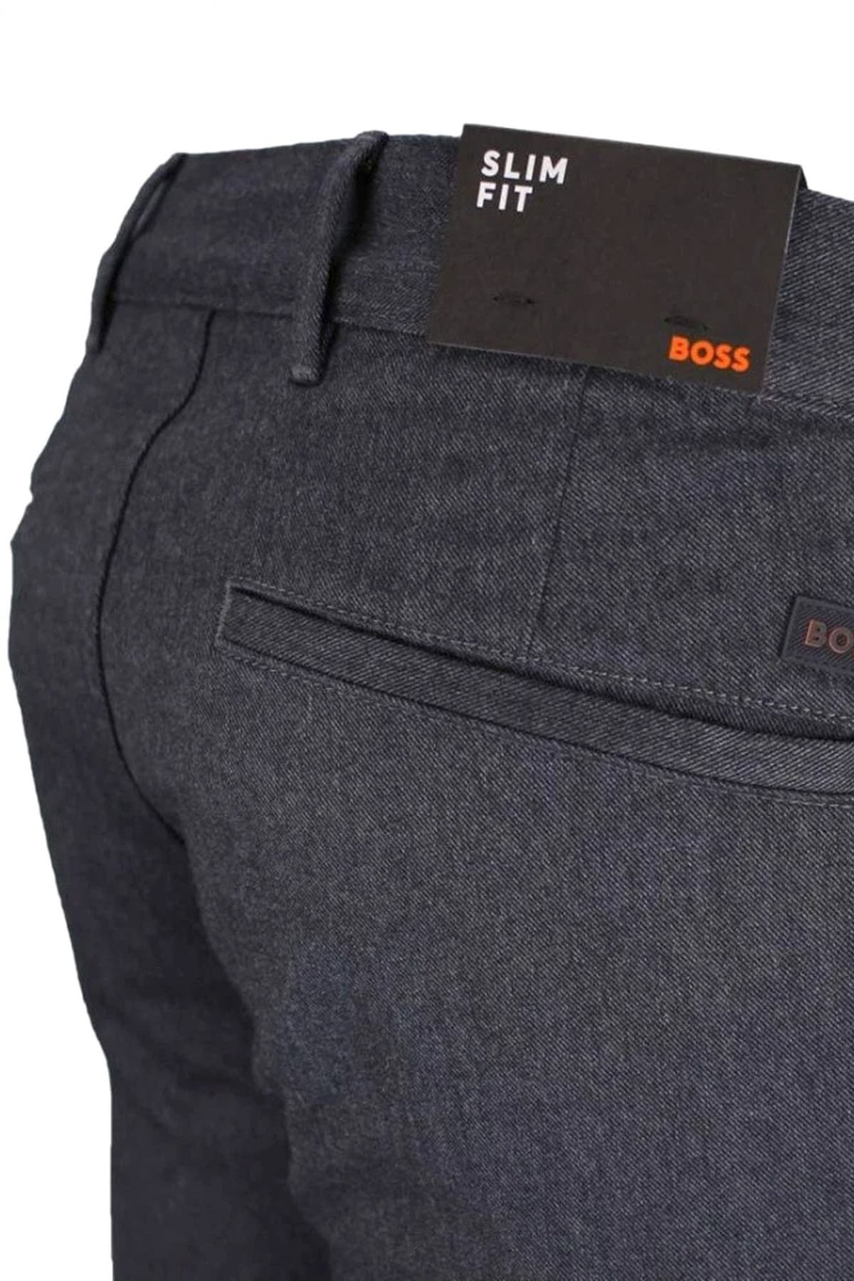 BOSS CASUAL ΠΑΝΤΕΛΟΝΙ CHINO ΜΙΚΡΟΣΧΕΔΙΟ SLIM FIT CHINO SLI ΜΠΛΕ