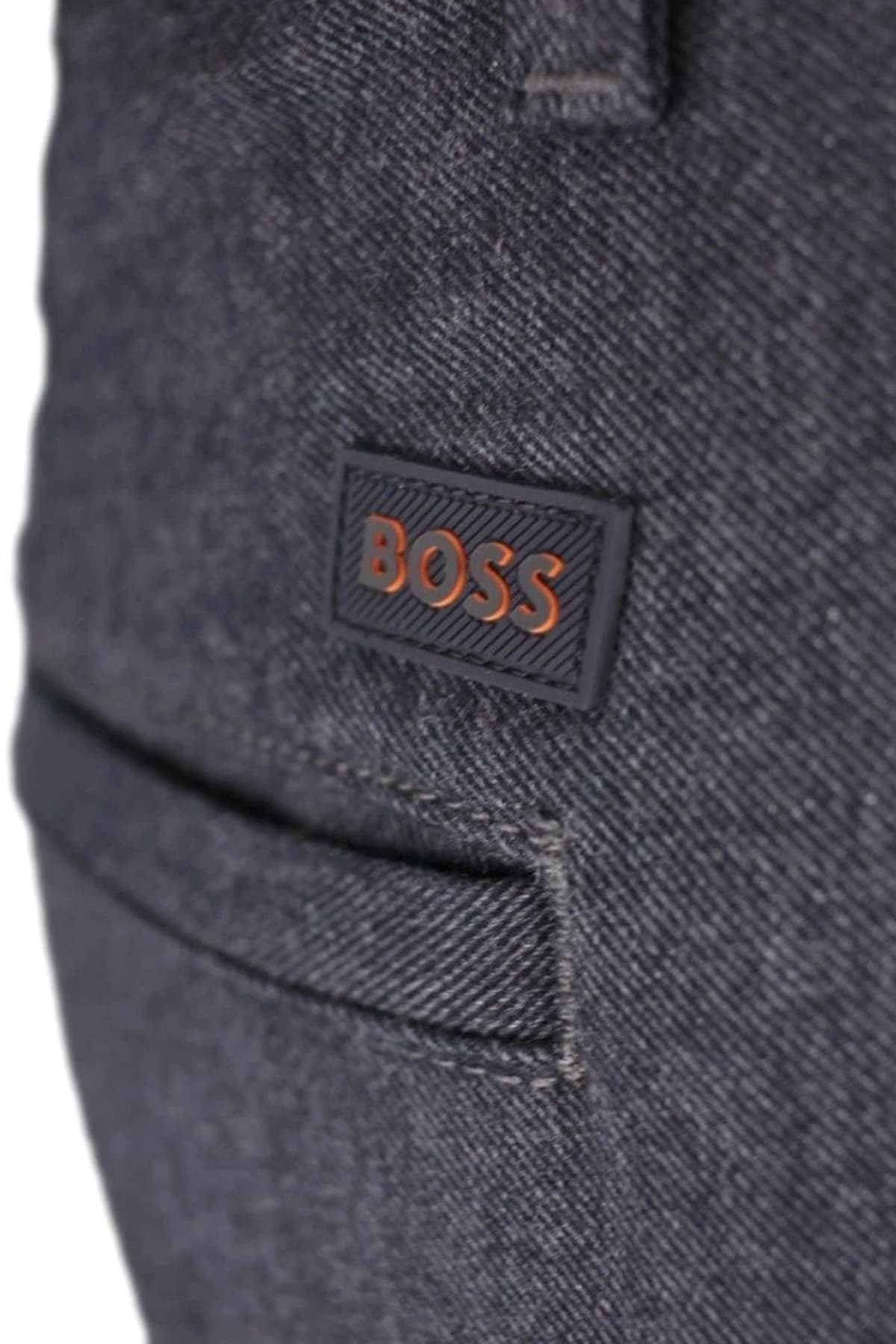BOSS CASUAL ΠΑΝΤΕΛΟΝΙ CHINO ΜΙΚΡΟΣΧΕΔΙΟ SLIM FIT CHINO SLI ΜΠΛΕ