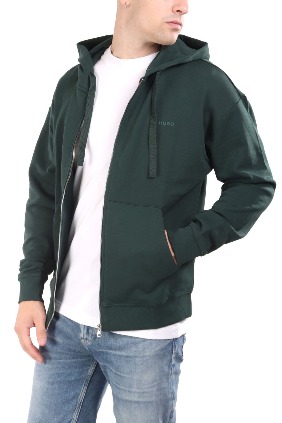 HUGO ΦΟΥΤΕΡ HOODIE FULLZIP DAPOZIP LOGO ΚΥΠΑΡΙΣΣΙ