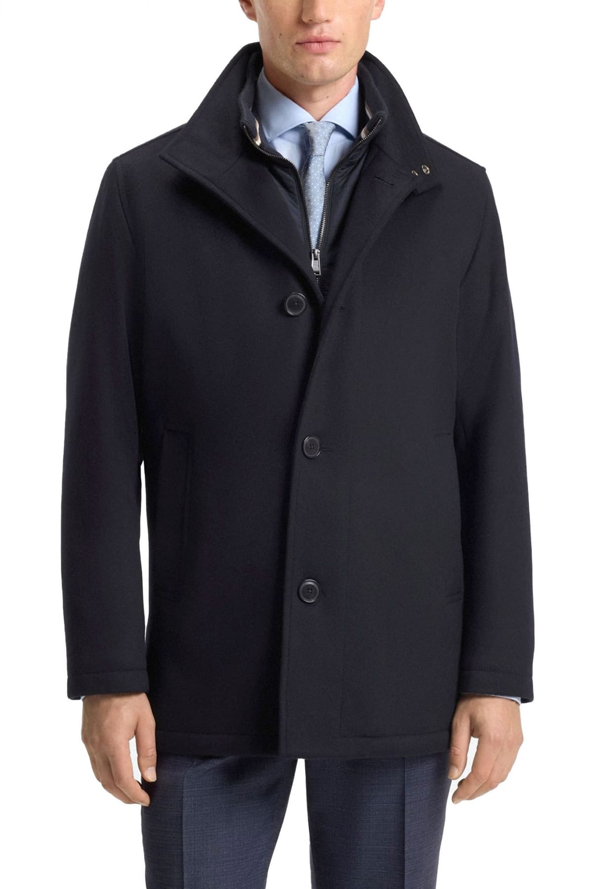 Men's Coats Boss Blue
