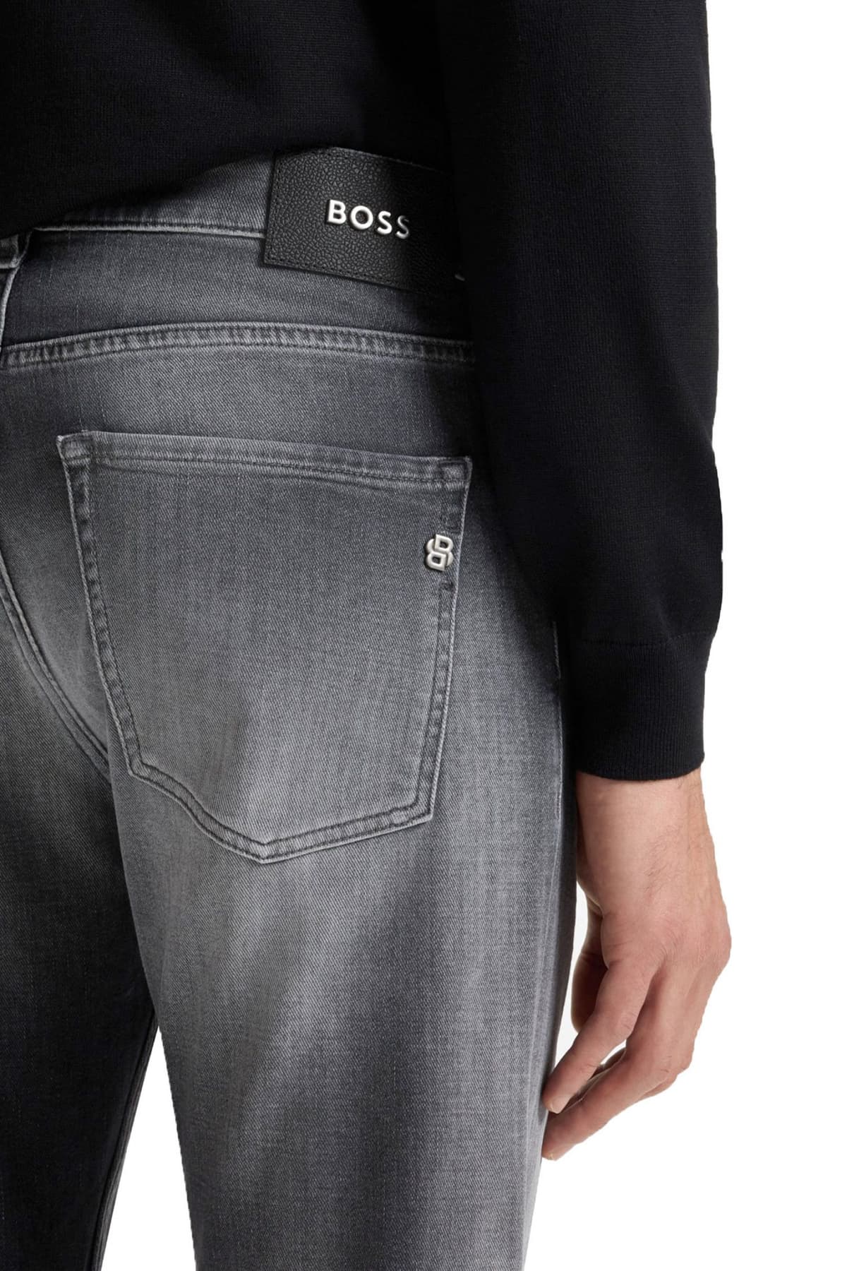 BOSS ΠΑΝΤΕΛΟΝΙ JEANS SLIM FIT C-DELAWARE ΓΚΡΙ