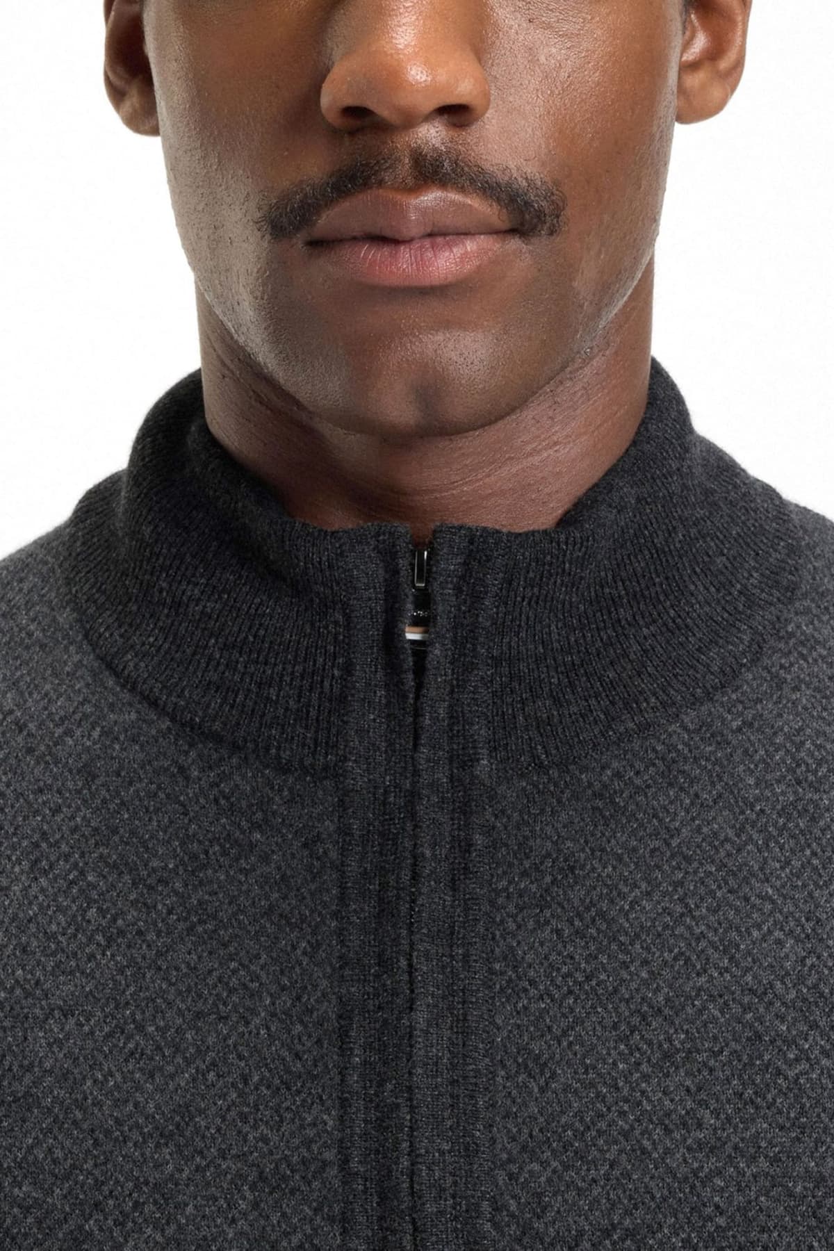 BOSS ΠΛΕΚΤΟ FULLZIP H-HETEMO ΑΝΘΡΑΚΙ