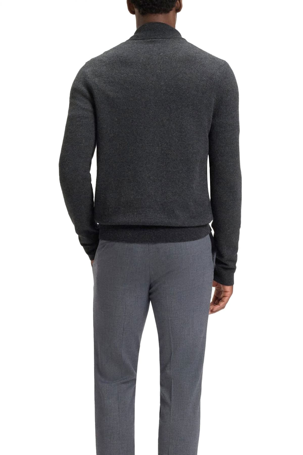 BOSS ΠΛΕΚΤΟ FULLZIP H-HETEMO ΑΝΘΡΑΚΙ