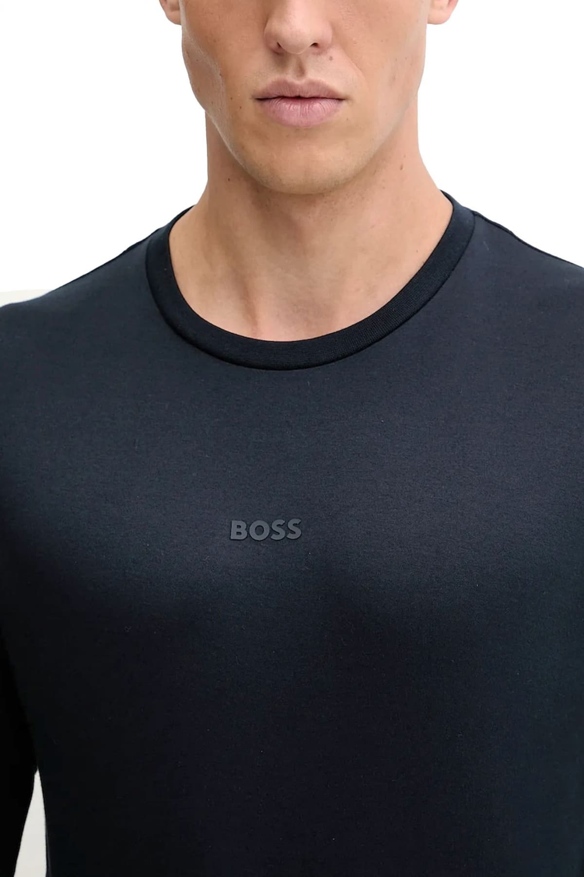 BOSS HOMEWEAR ΣΕΤ ΠΥΤΖΑΜΑ RELAX LONG SET ΜΠΛΕ