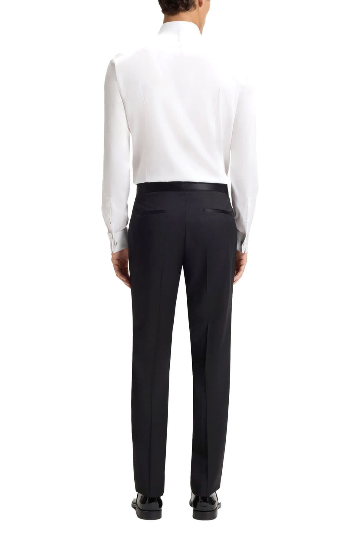 BOSS ΠΟΥΚΑΜΙΣΟ ΜΑΝΙΚΕΤΟΚΟΥΜΠΟ SLIM FIT H-HANK-W-TUX3-DC-254 ΛΕΥΚΟ