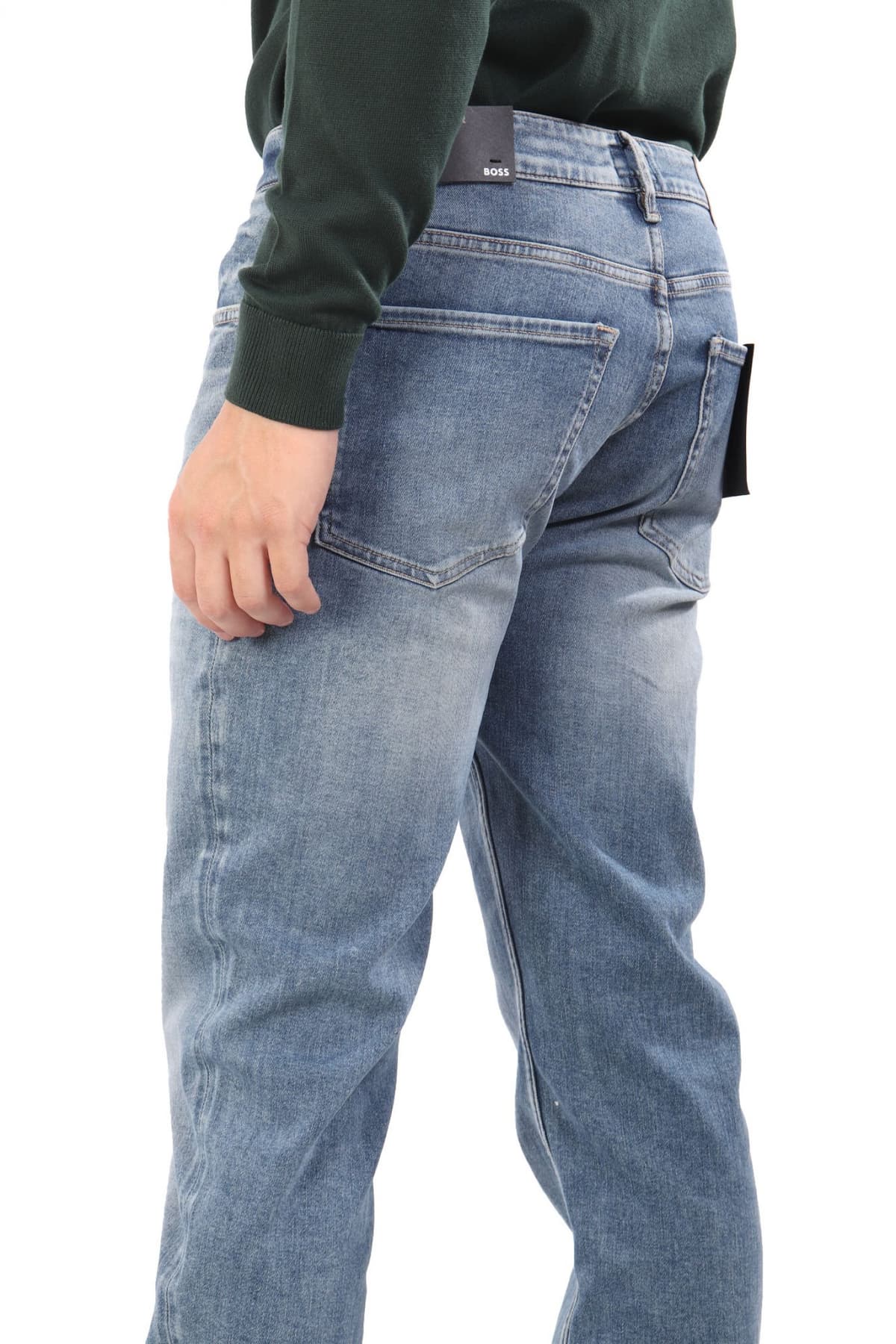 BOSS ΠΑΝΤΕΛΟΝΙ JEANS REGULAR FIT C-RE MAINE ΓΑΛΑΖΙΟ