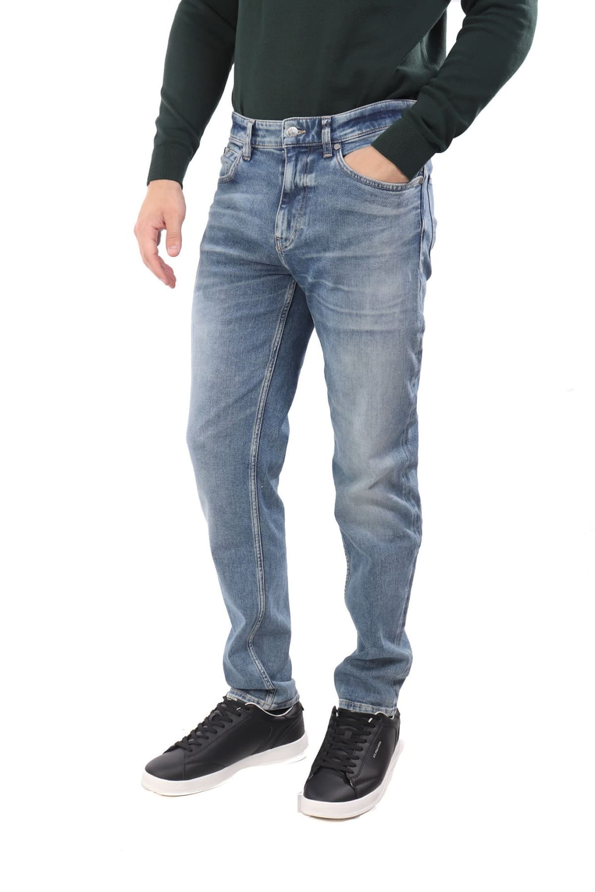 BOSS ΠΑΝΤΕΛΟΝΙ JEANS REGULAR FIT C-RE MAINE ΓΑΛΑΖΙΟ