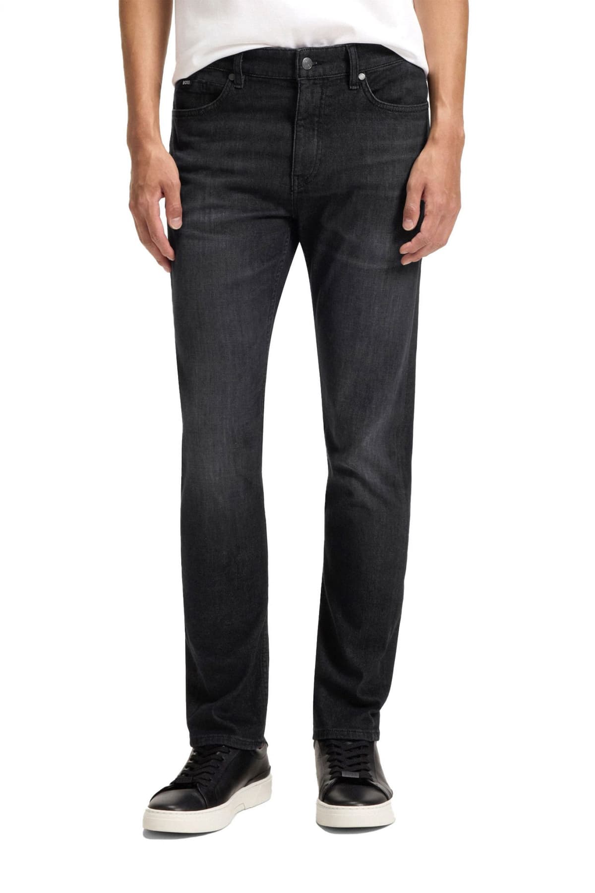 BOSS ΠΑΝΤΕΛΟΝΙ JEANS H-DELAWARE SLIM FIT ΜΑΥΡΟ