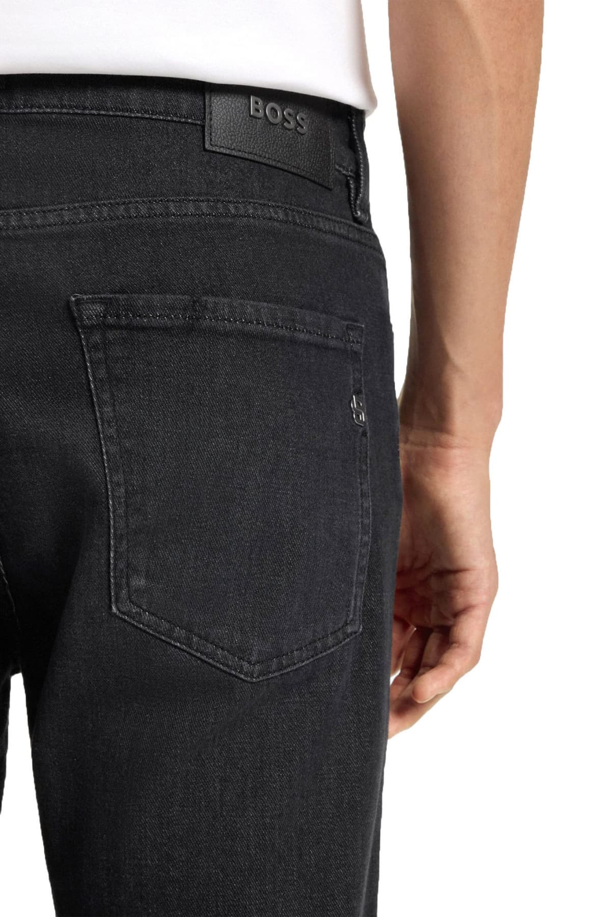 BOSS ΠΑΝΤΕΛΟΝΙ JEANS H-DELAWARE SLIM FIT ΜΑΥΡΟ