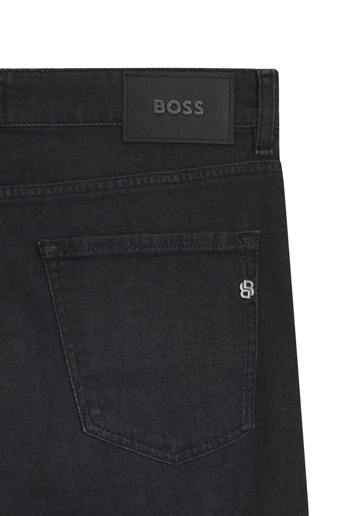 BOSS ΠΑΝΤΕΛΟΝΙ JEANS H-DELAWARE SLIM FIT ΜΑΥΡΟ