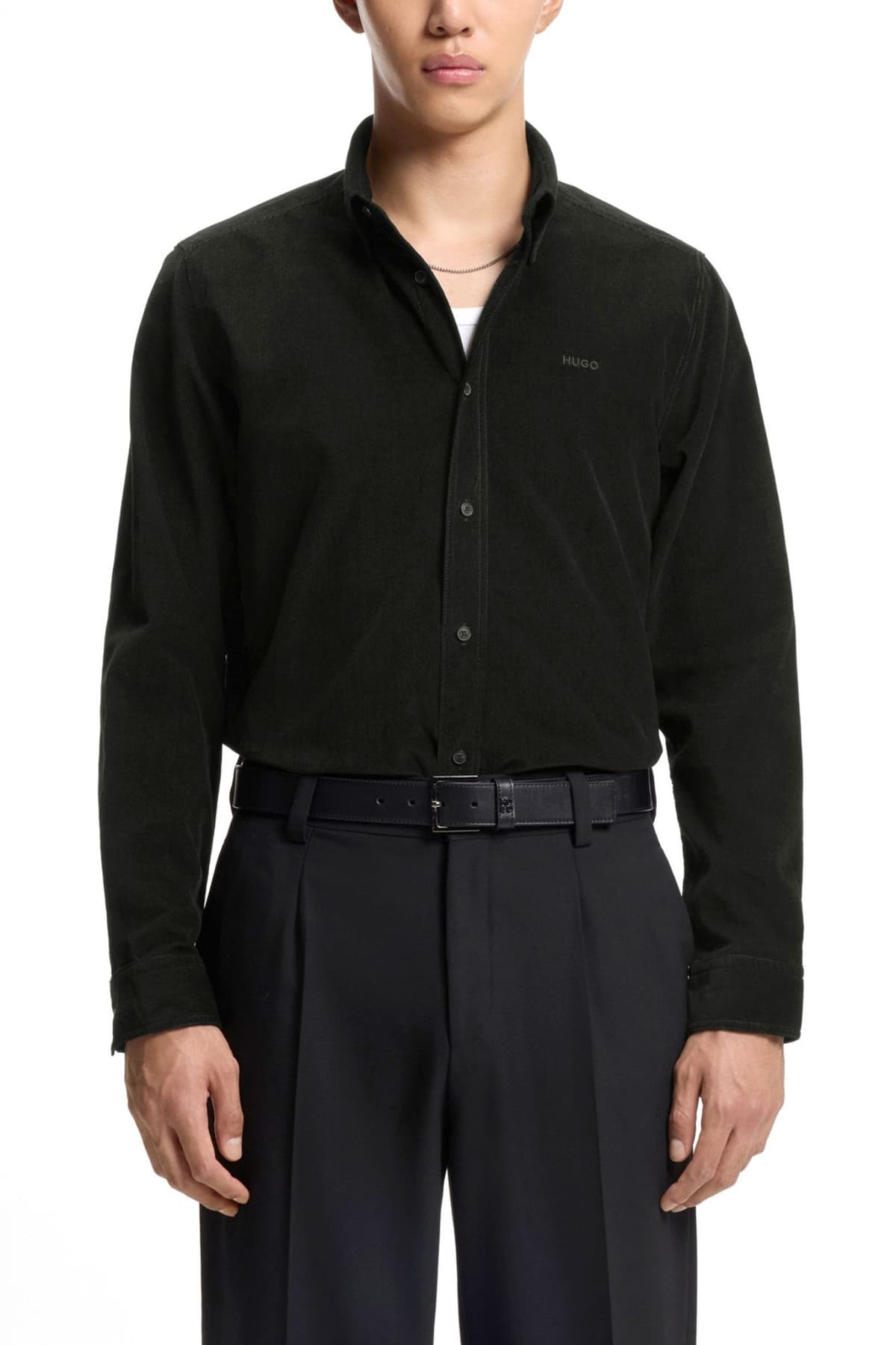 HUGO ΠΟΥΚΑΜΙΣΟ EPAZO ΚΟΤΛΕ ΜΑΥΡΟ