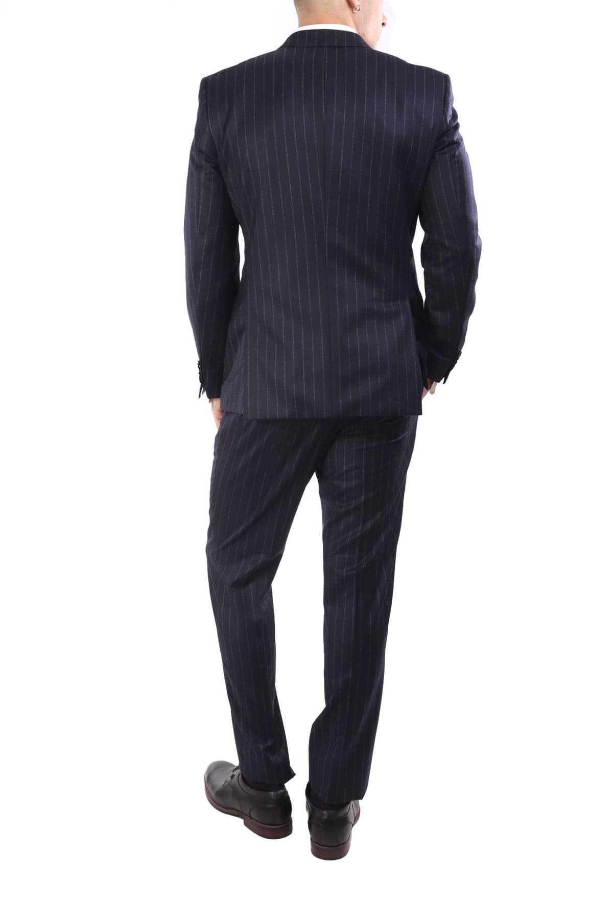 BOSS ΚΟΣΤΟΥΜΙ ΡΙΓΕ SUPER 120 PURE WOOL H-HUGE-2PCS-DB-254B ΜΠΛΕ