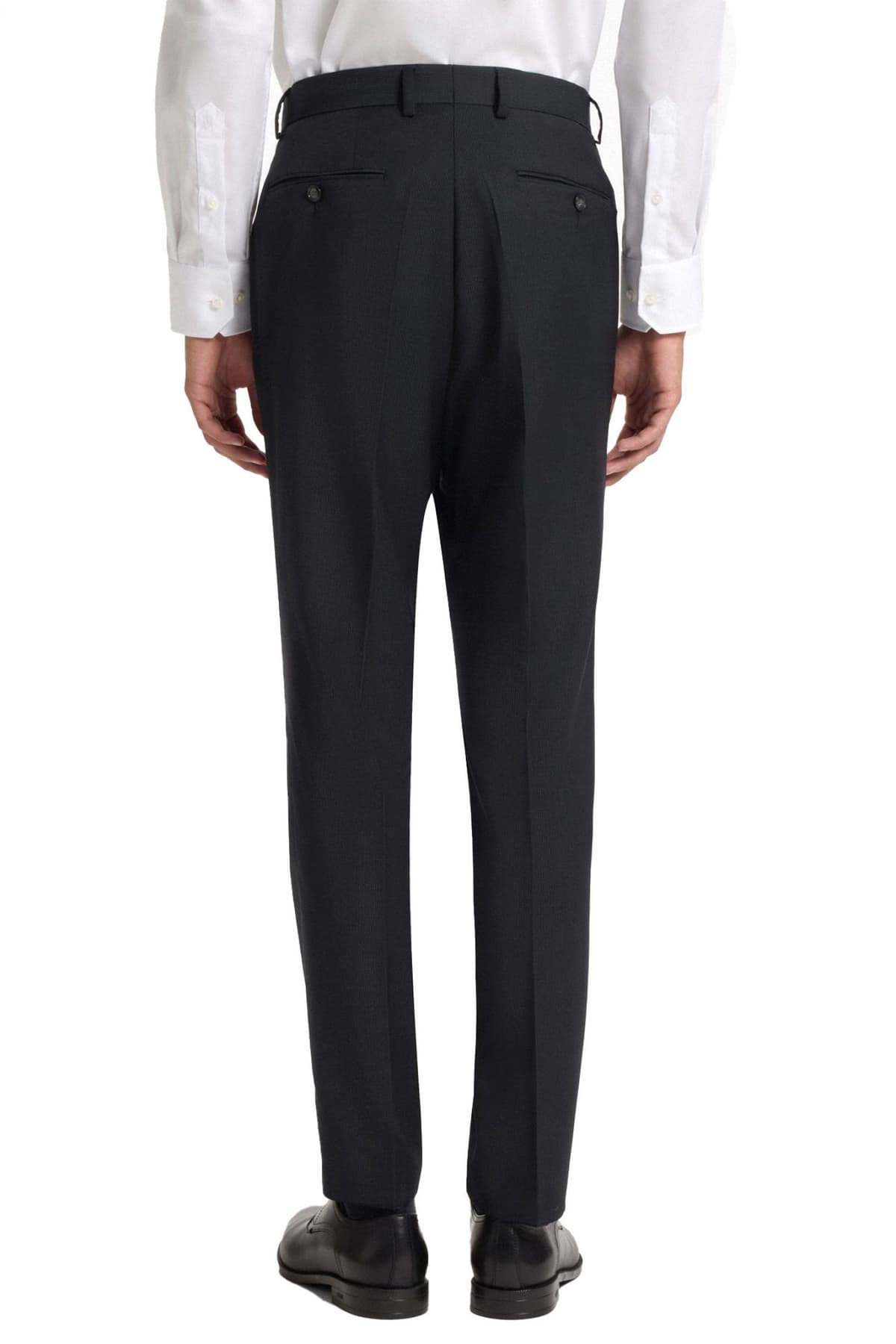 BOSS ΚΟΣΤΟΥΜΙ SUPER100 NATURAL STRETCH SLIM FIT LANIFICIO TESSE BIELLA H-HUGE-2PCS-DB-254 ΜΠΛΕ