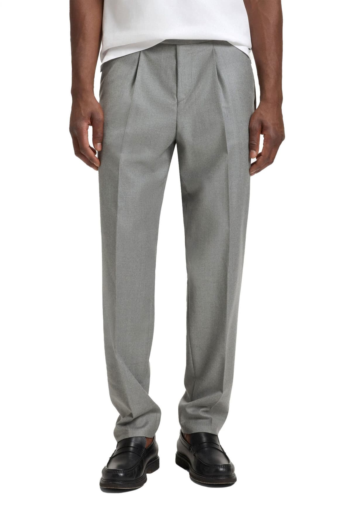 BOSS ΠΑΝΤΕΛΟΝΙ CHINO RELAXED FIT C-PERINO-PL-DTL-254 ΓΚΡΙ