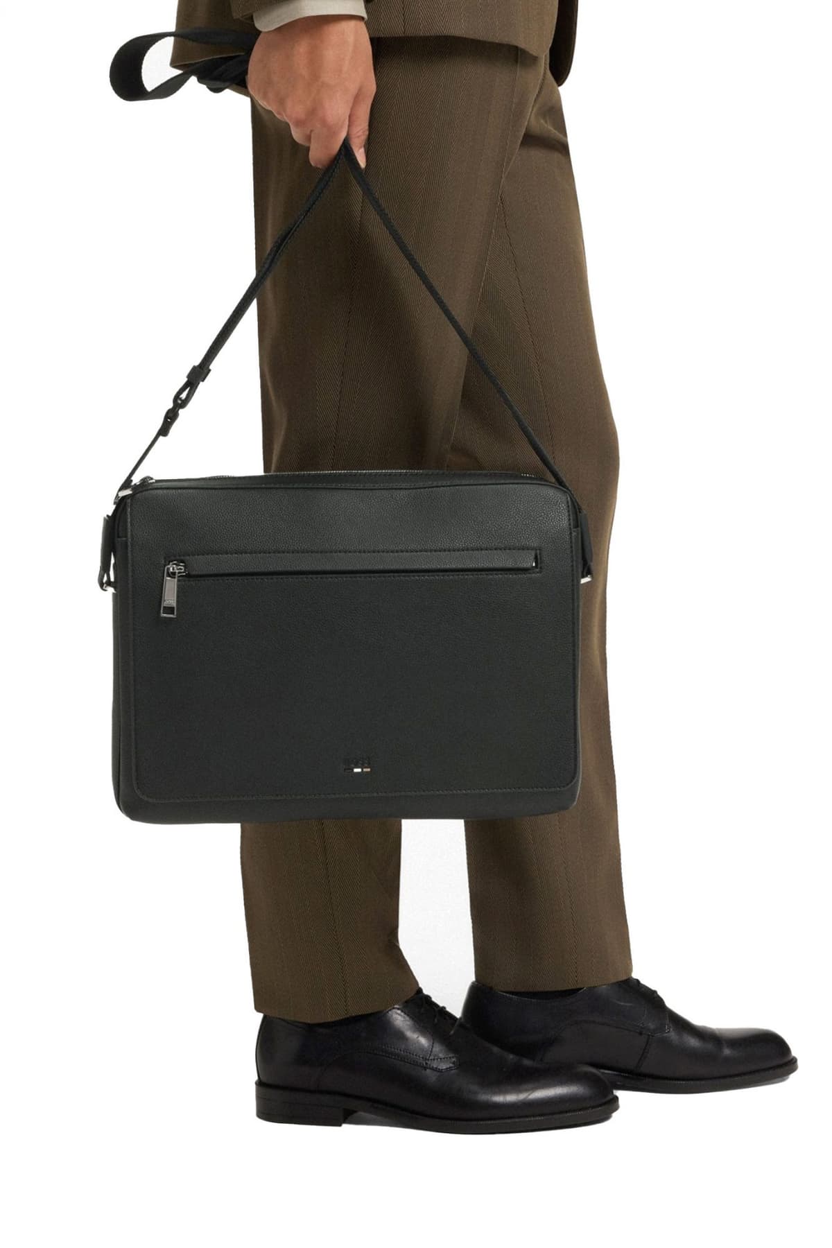 BOSS ΤΣΑΝΤΑ BRIEFCASE RAY FLAP MESSENGER ΜΑΥΡΟ