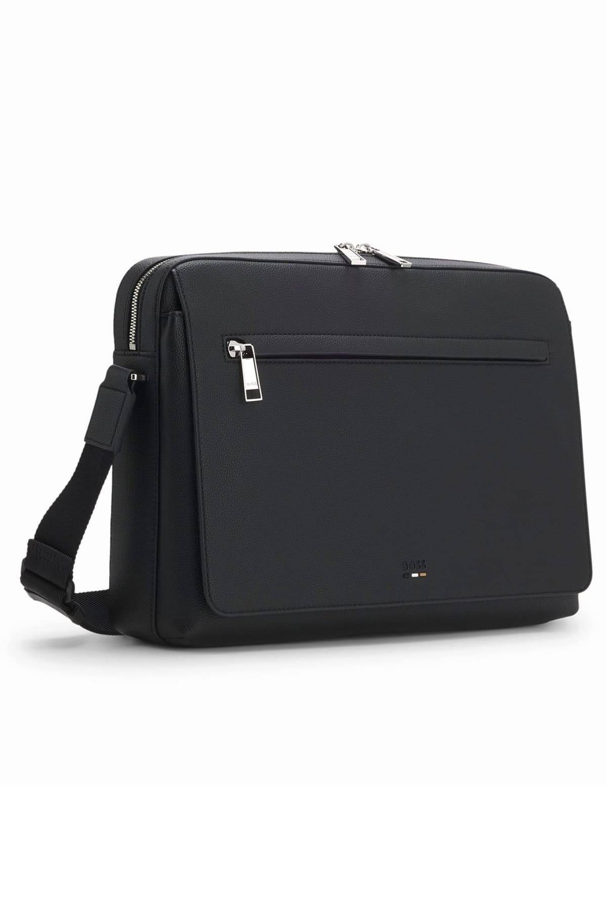 BOSS ΤΣΑΝΤΑ BRIEFCASE RAY FLAP MESSENGER ΜΑΥΡΟ