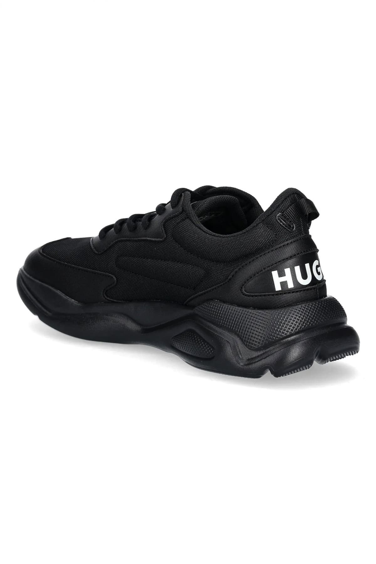 HUGO ΠΑΠΟΥΤΣΙΑ SNEAKERS LEON_RUNN_RNBP LOGO ΜΑΥΡΟ