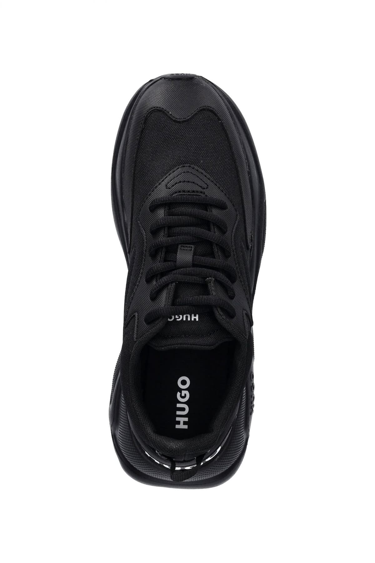 HUGO ΠΑΠΟΥΤΣΙΑ SNEAKERS LEON_RUNN_RNBP LOGO ΜΑΥΡΟ