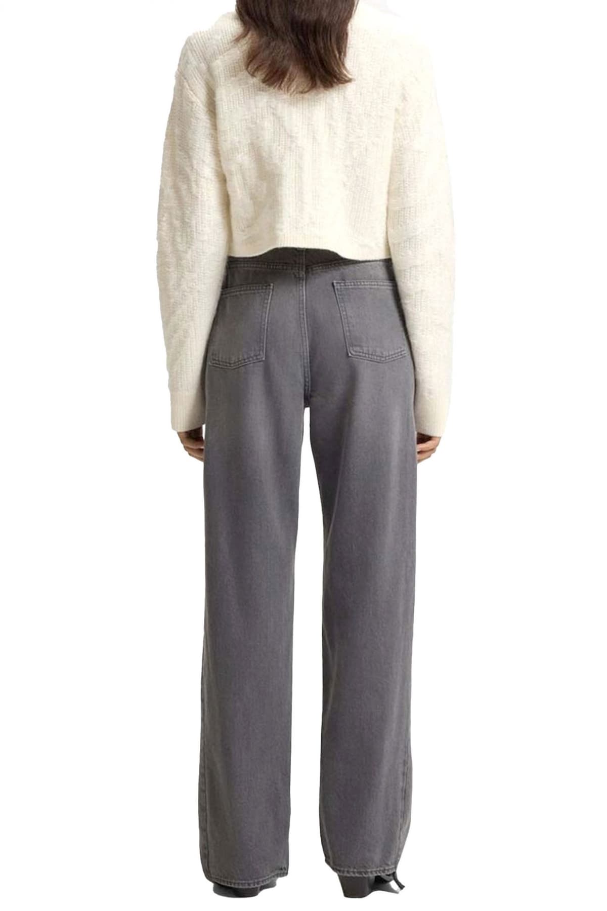 BOSS ΠΑΝΤΕΛΟΝΙ JEANS CROSSROAD-BF ΑΣΣΥΜΕΤΡΟ ΚΑΤΩ ΓΚΡΙ