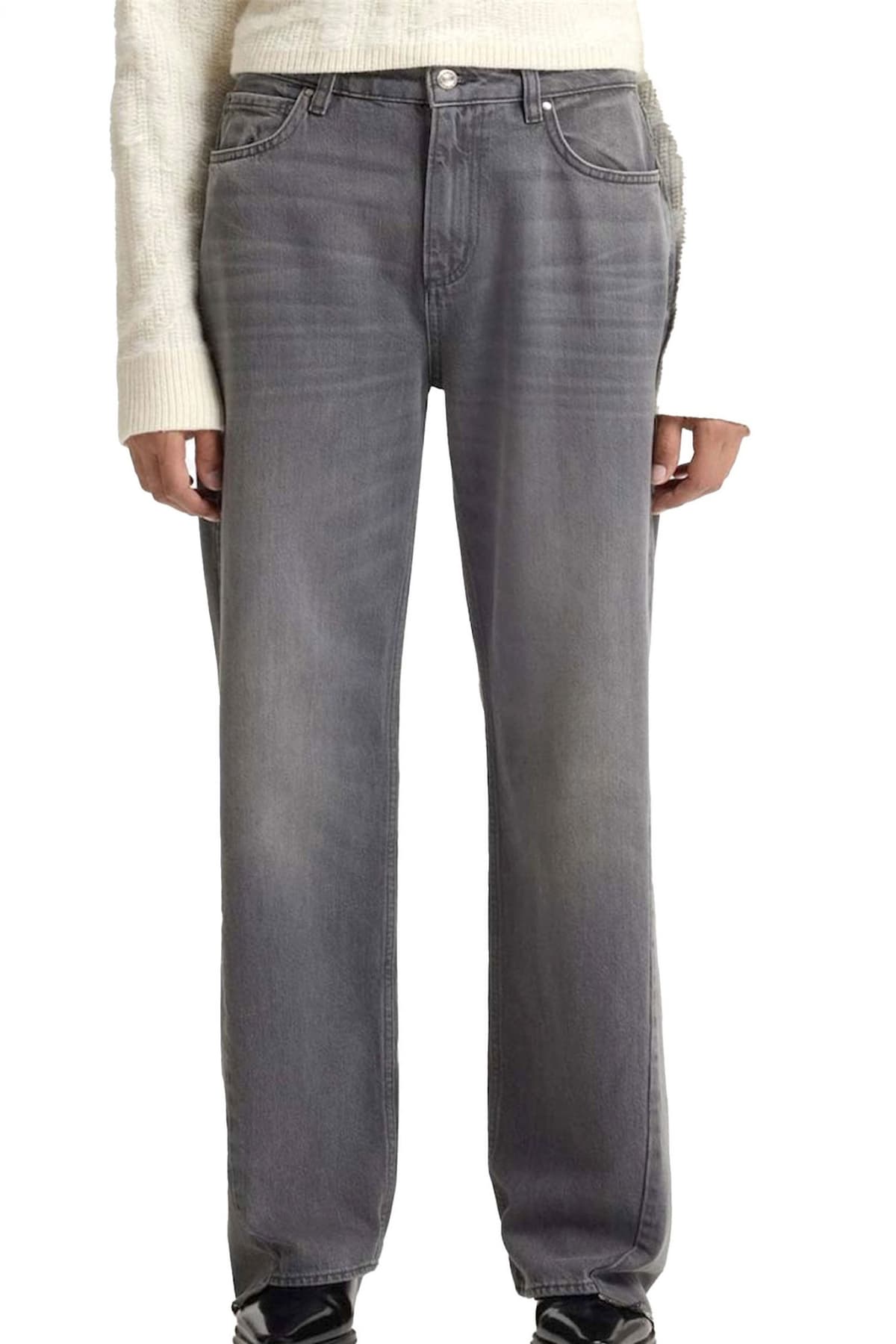 BOSS ΠΑΝΤΕΛΟΝΙ JEANS CROSSROAD-BF ΑΣΣΥΜΕΤΡΟ ΚΑΤΩ ΓΚΡΙ