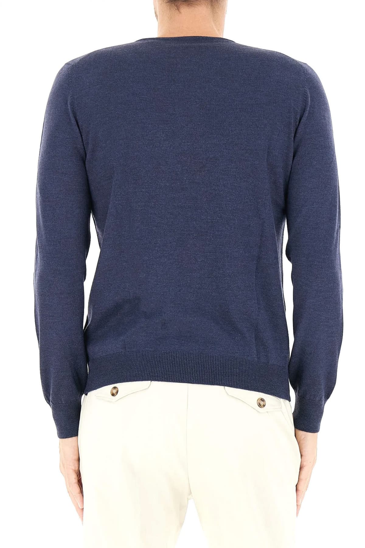 GRAN SASSO ΠΛΕΚΤΟ CREW NECK ΜΠΛΕ