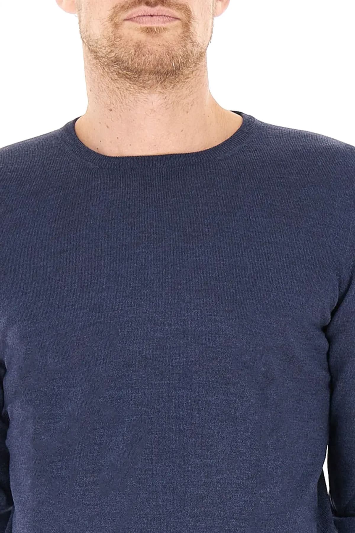 GRAN SASSO ΠΛΕΚΤΟ CREW NECK ΜΠΛΕ