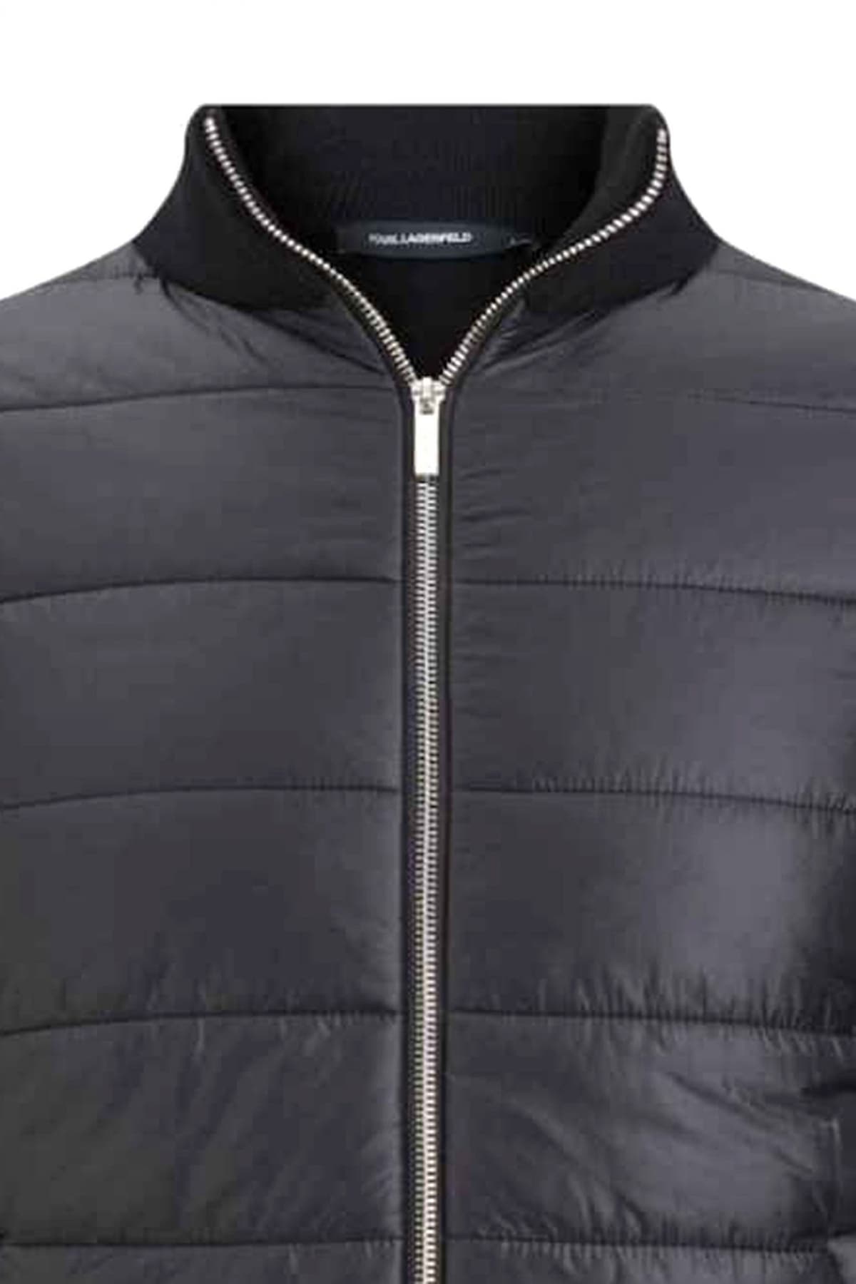 KARL LAGERFELD ΜΠΟΥΦΑΝΟΖΑΚΕΤΑ POCKETS ΜΑΥΡΟ