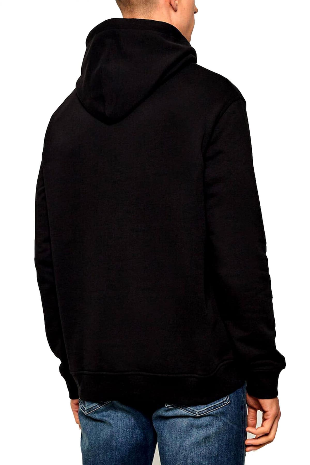 KARL LAGERFELD ΦΟΥΤΕΡ HOODIE SILVER LOGO ΜΑΥΡΟ