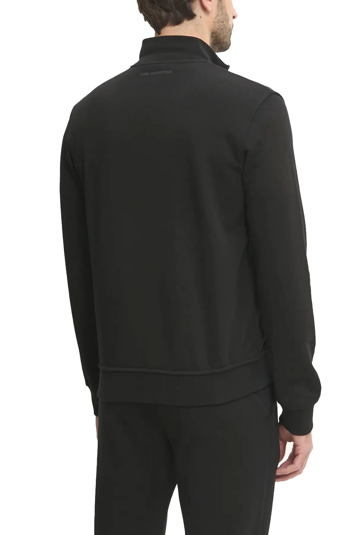 KARL LAGERFELD ΦΟΥΤΕΡ FULLZIP LOGO ΜΑΥΡΟ