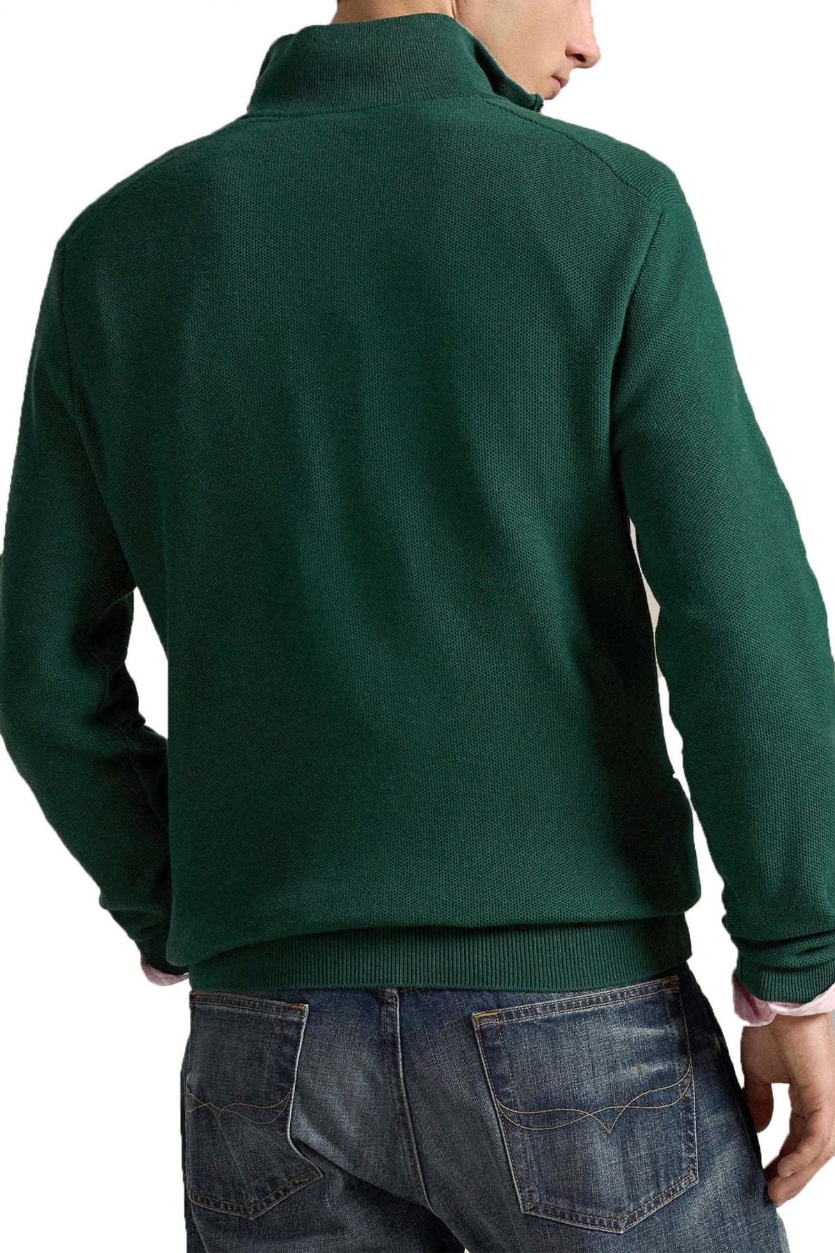 RALPH LAUREN ΠΛΕΚΤΟ HALFZIP ΠΡΑΣΙΝΟ