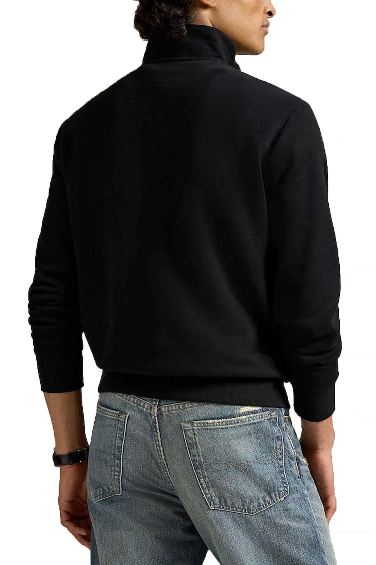 RALPH LAUREN ΦΟΥΤΕΡ HALFZIP LOGO ΜΑΥΡΟ