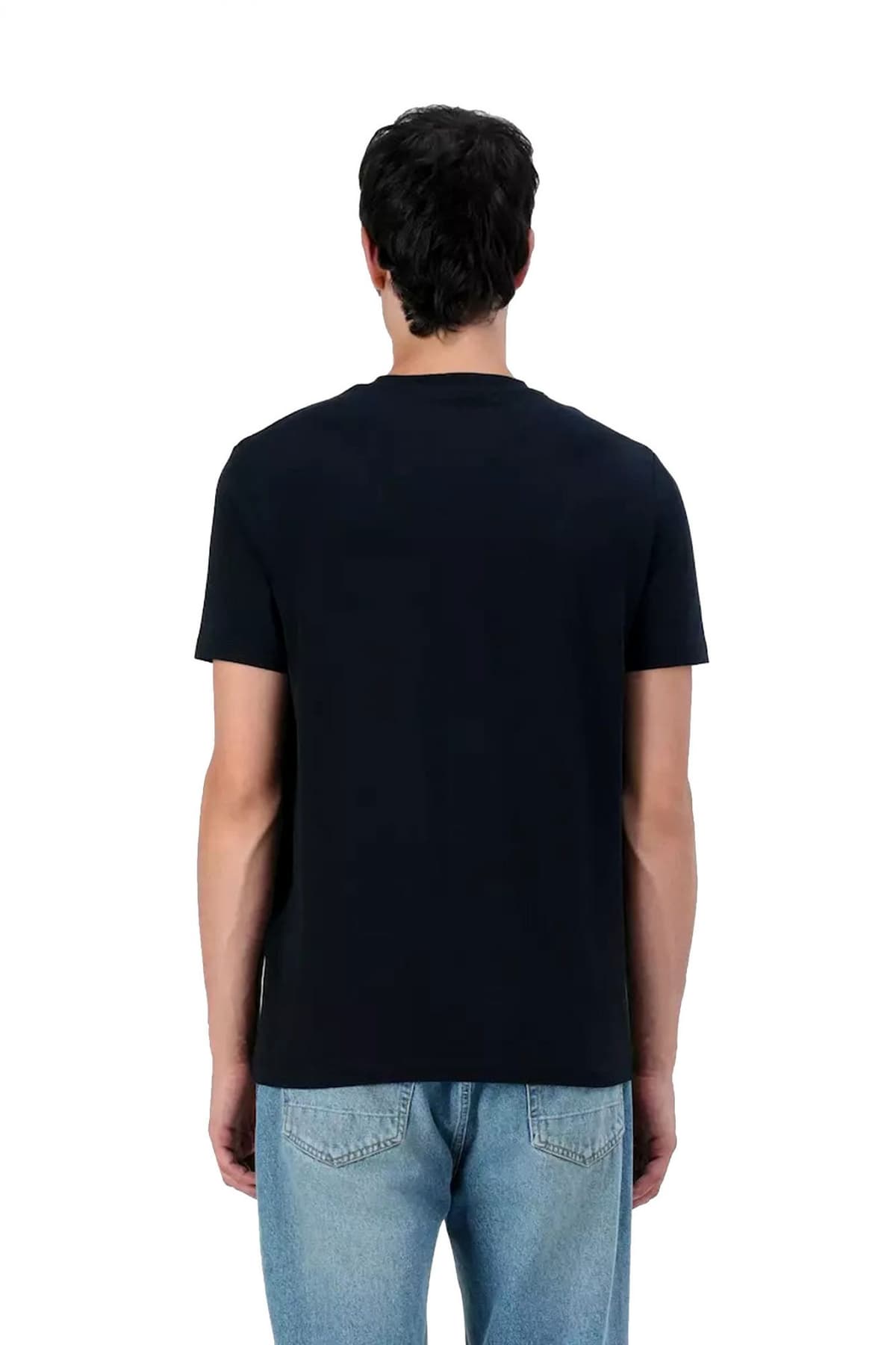 KARL LAGERFELD T-SHIRT CREW NECK LOGO ΜΠΛΕ