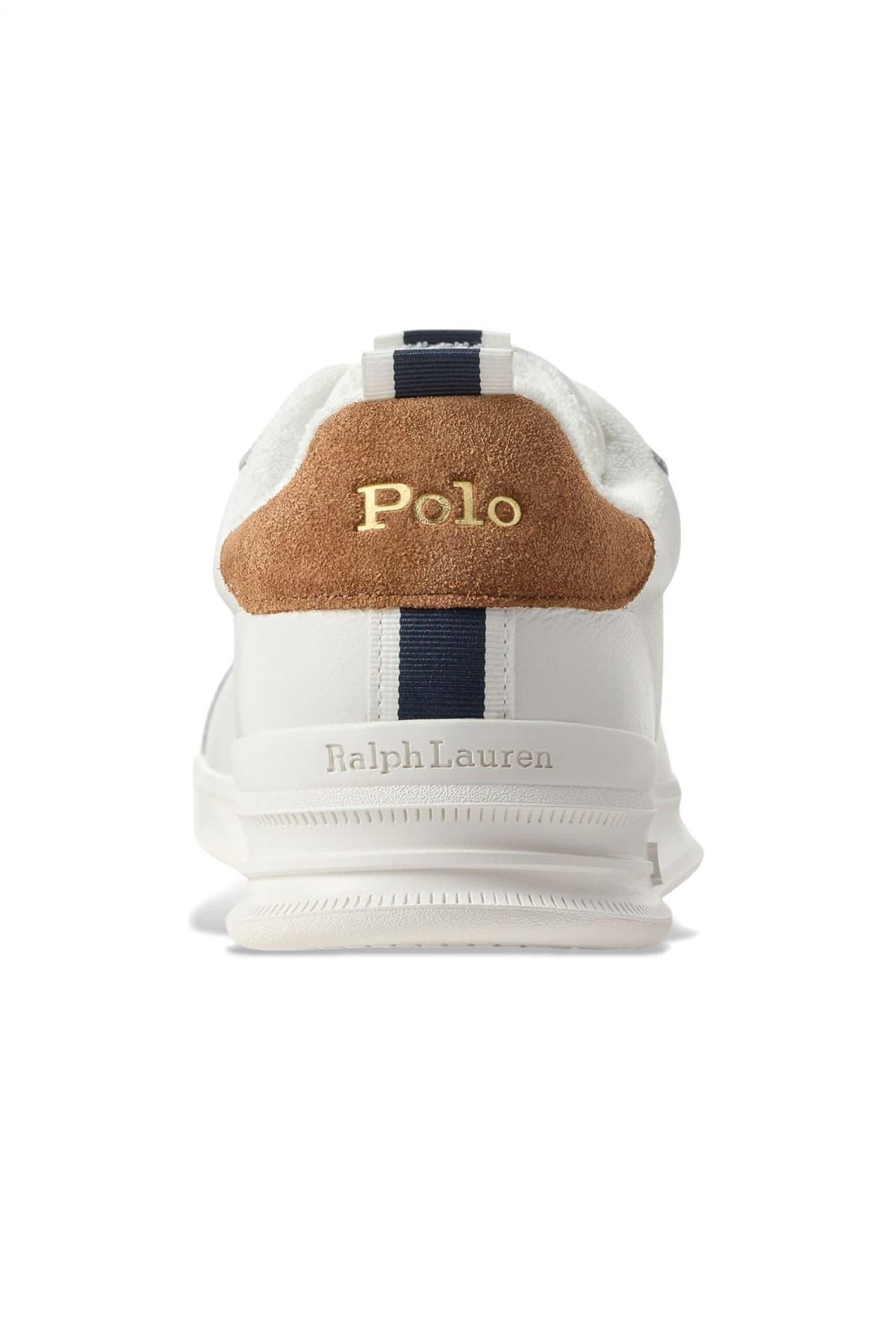 RALPH LAUREN ΠΑΠΟΥΤΣΙΑ SNEAKERS HRT-CRT-RIB-SK-LTL ΛΕΥΚΟ-ΤΑΜΠΑ