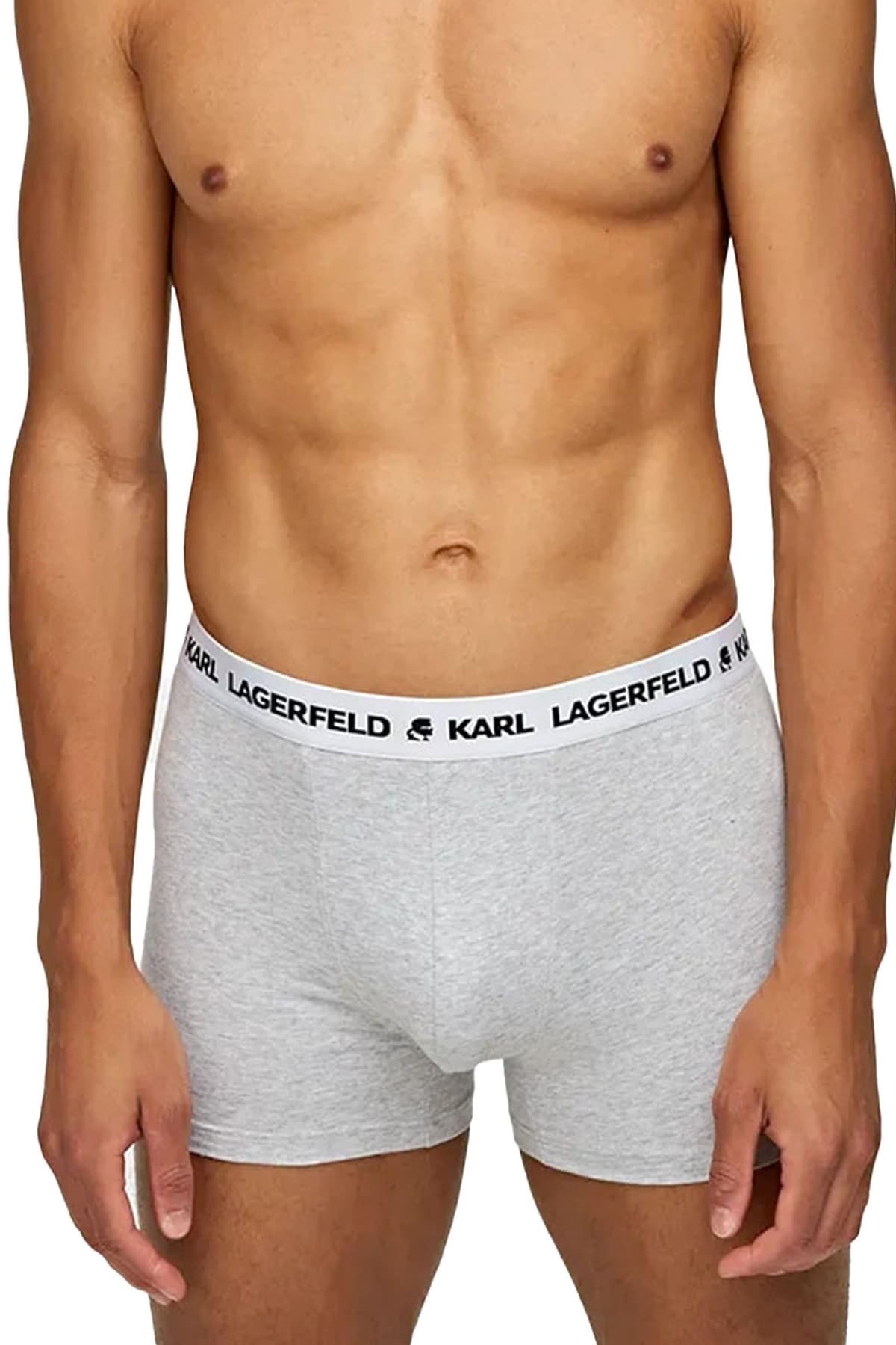 KARL LAGERFELD ΕΣΩΡΟΥΧΑ 3PACK TRUNK LOGO ΛΕΥΚΟ-ΓΚΡΙ-ΜΑΥΡΟ