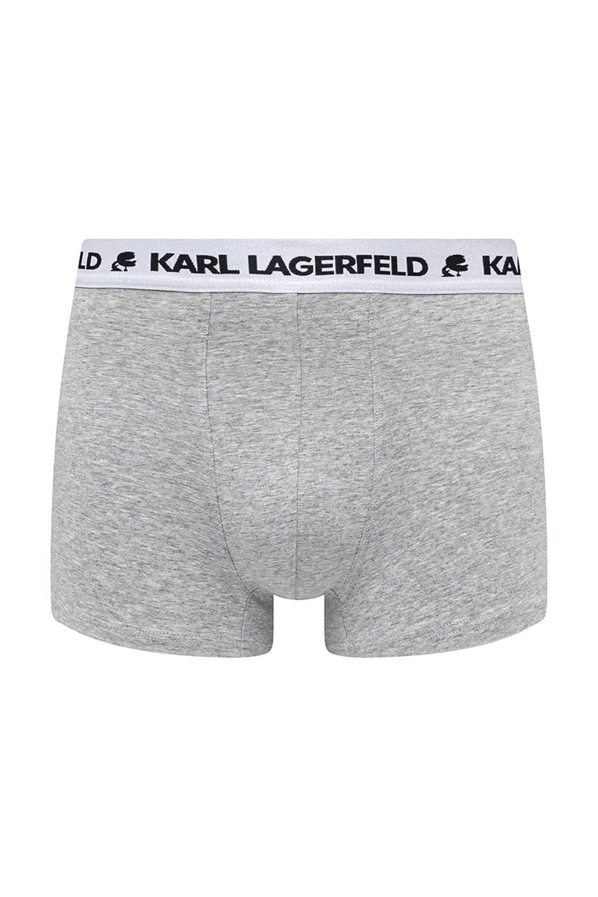 KARL LAGERFELD ΕΣΩΡΟΥΧΑ 3PACK TRUNK LOGO ΛΕΥΚΟ-ΓΚΡΙ-ΜΑΥΡΟ