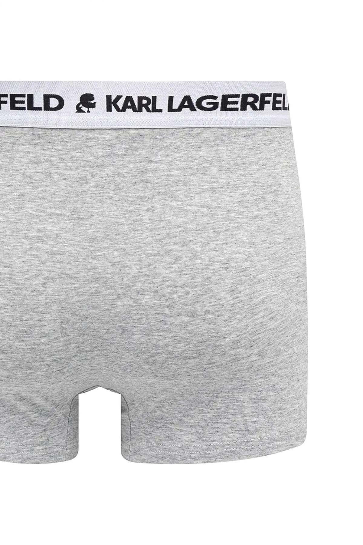 KARL LAGERFELD ΕΣΩΡΟΥΧΑ 3PACK TRUNK LOGO ΛΕΥΚΟ-ΓΚΡΙ-ΜΑΥΡΟ