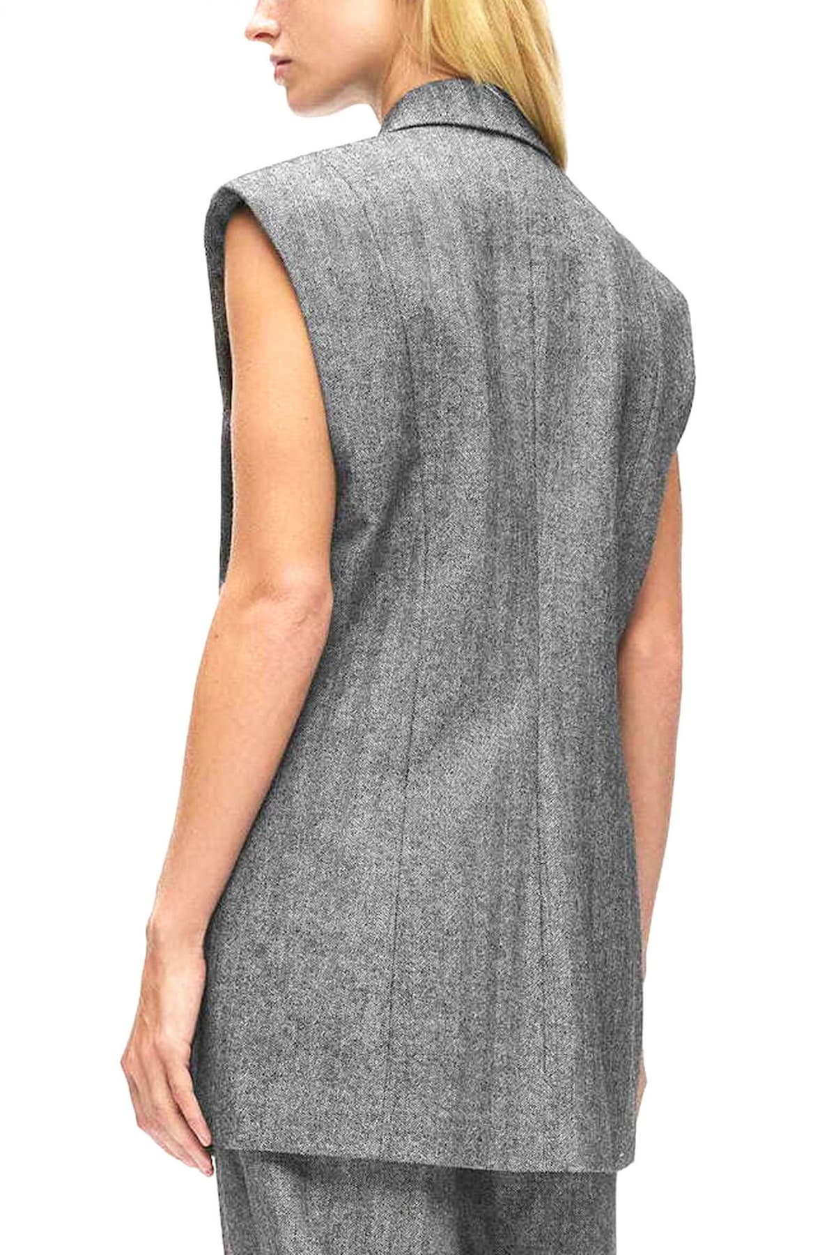 KARL LAGERFELD ΓΙΛΕΚΟ ΑΜΑΝΙΚΟ ΣΤΑΥΡΩΤΟ ΠΕΤΟ ΠΑΓΙΕΤΑ ΓΚΡΙ