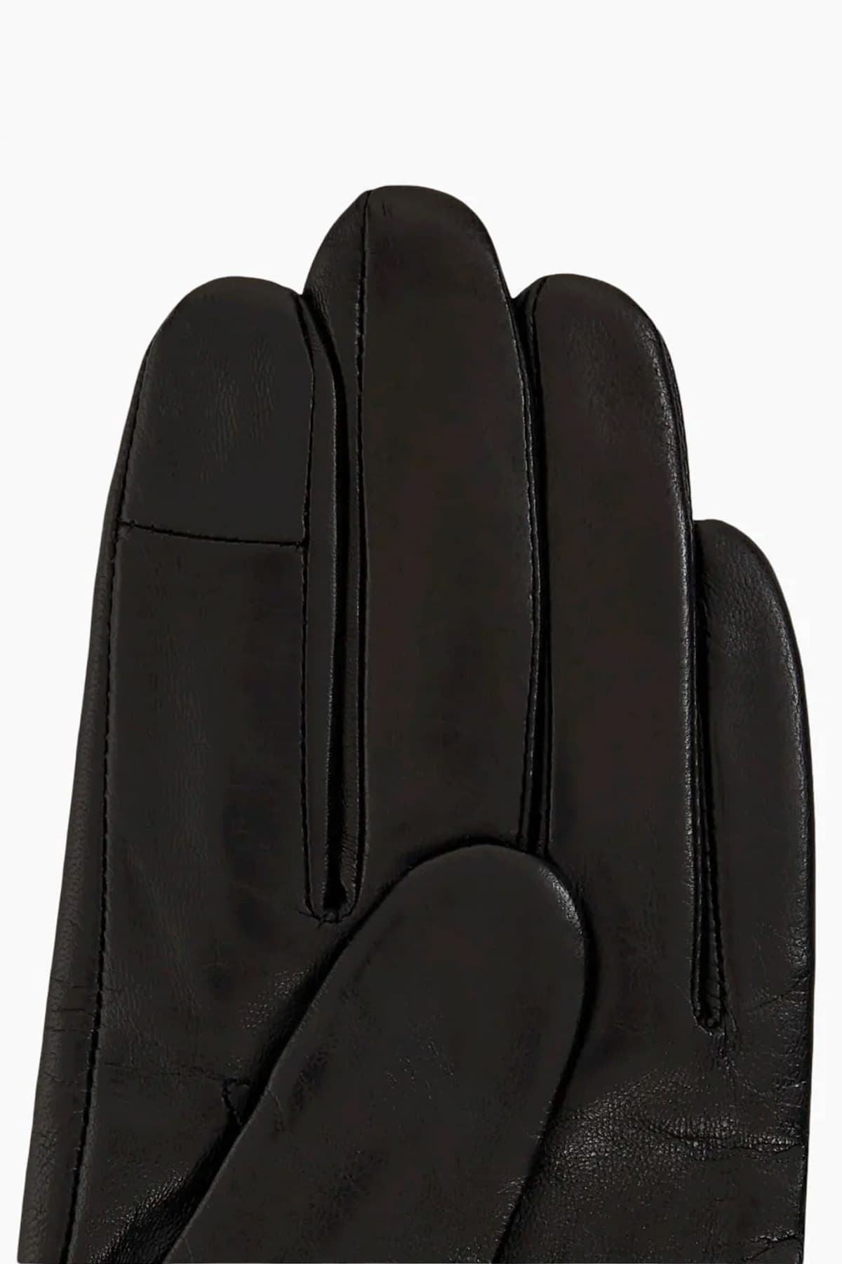 KARL LAGERFELD ΓΑΝΤΙΑ ΔΕΡΜΑ K/SIGNATURE FAUX FUR FF ΓΟΥΝΑ ΜΑΥΡΟ