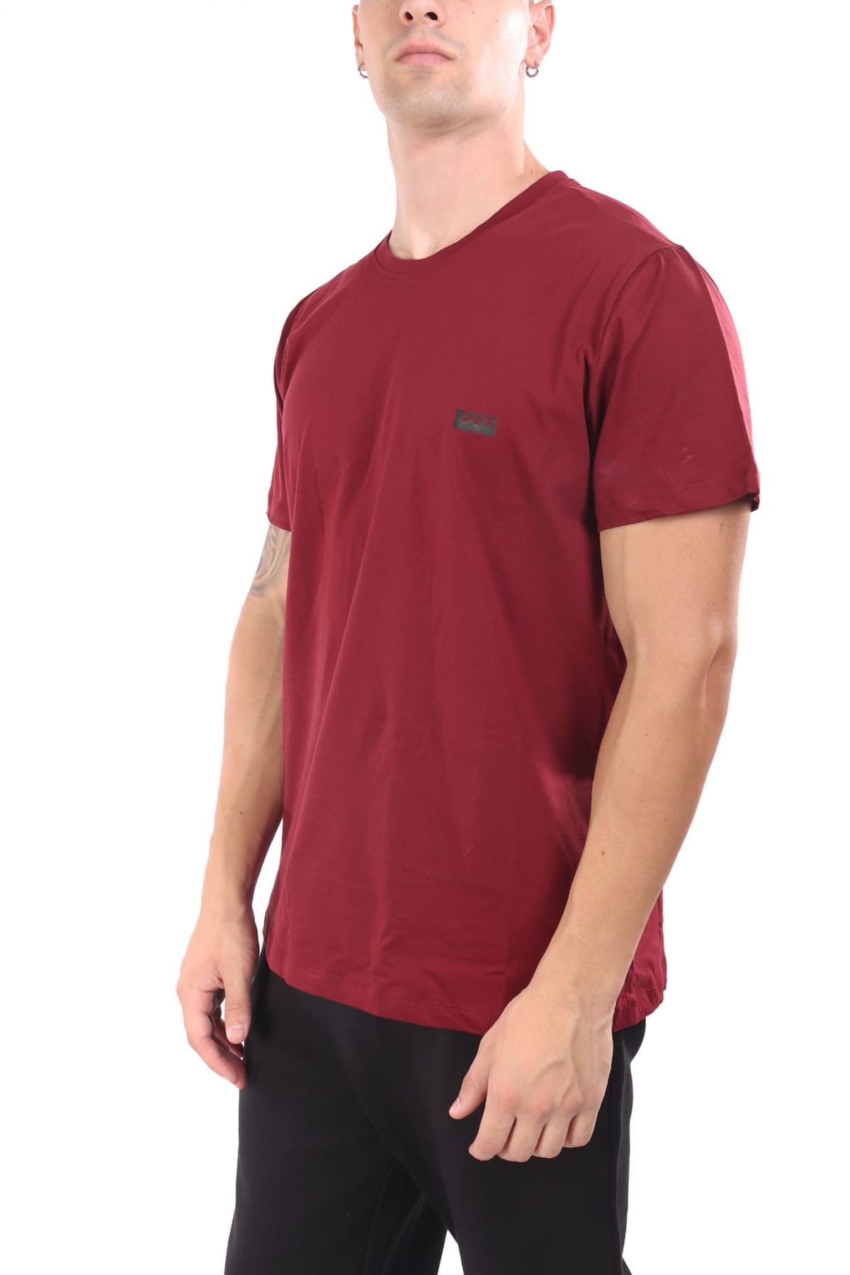 BOSS ΕΣΩΡΟΥΧΟ T-SHIRT RN 365 CREW NECK ΜΠΟΡΝΤΩ