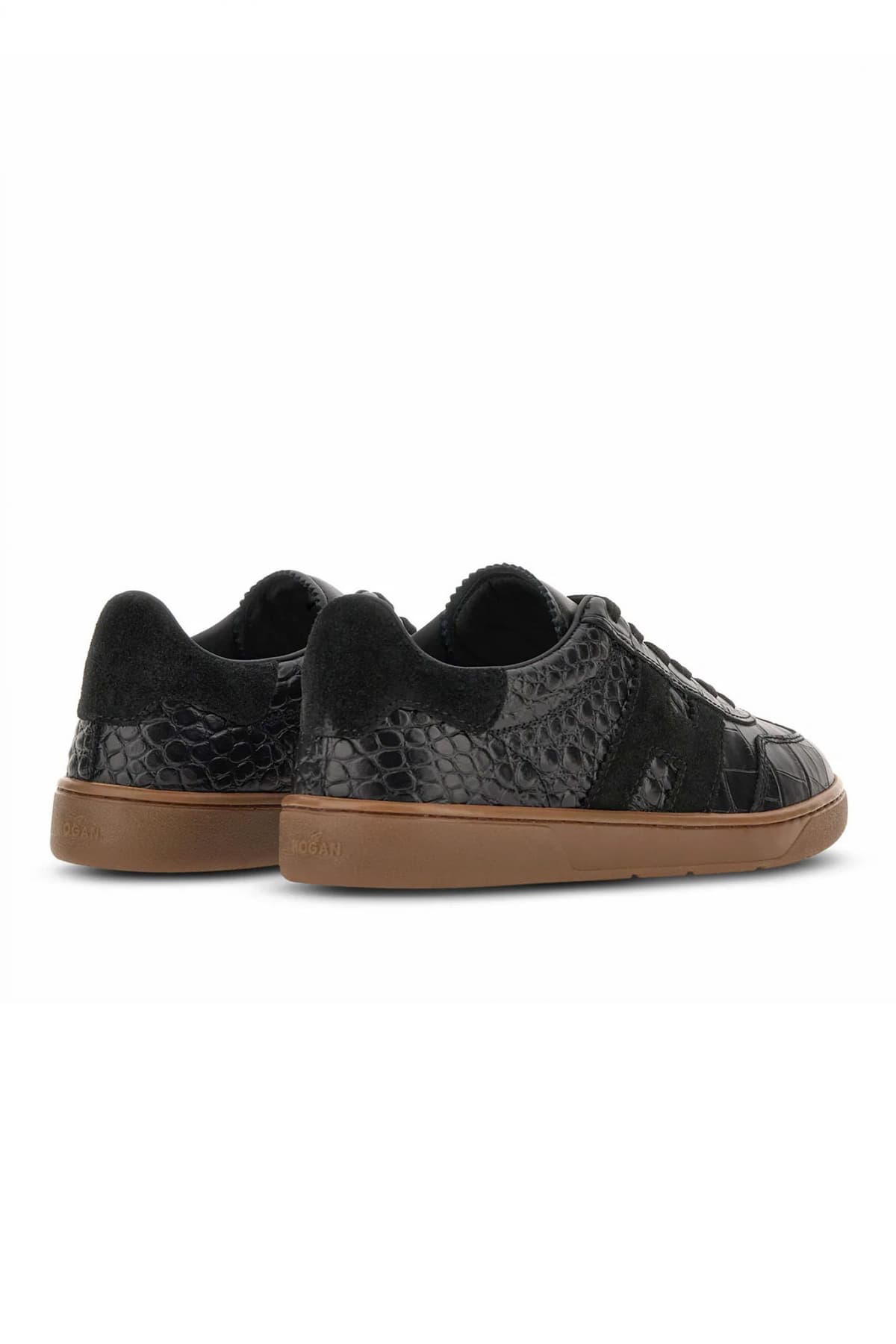 HOGAN ΠΑΠΟΥΤΣΙΑ SNEAKERS COOL ALLACCIATO H CROCCO ΜΑΥΡΟ