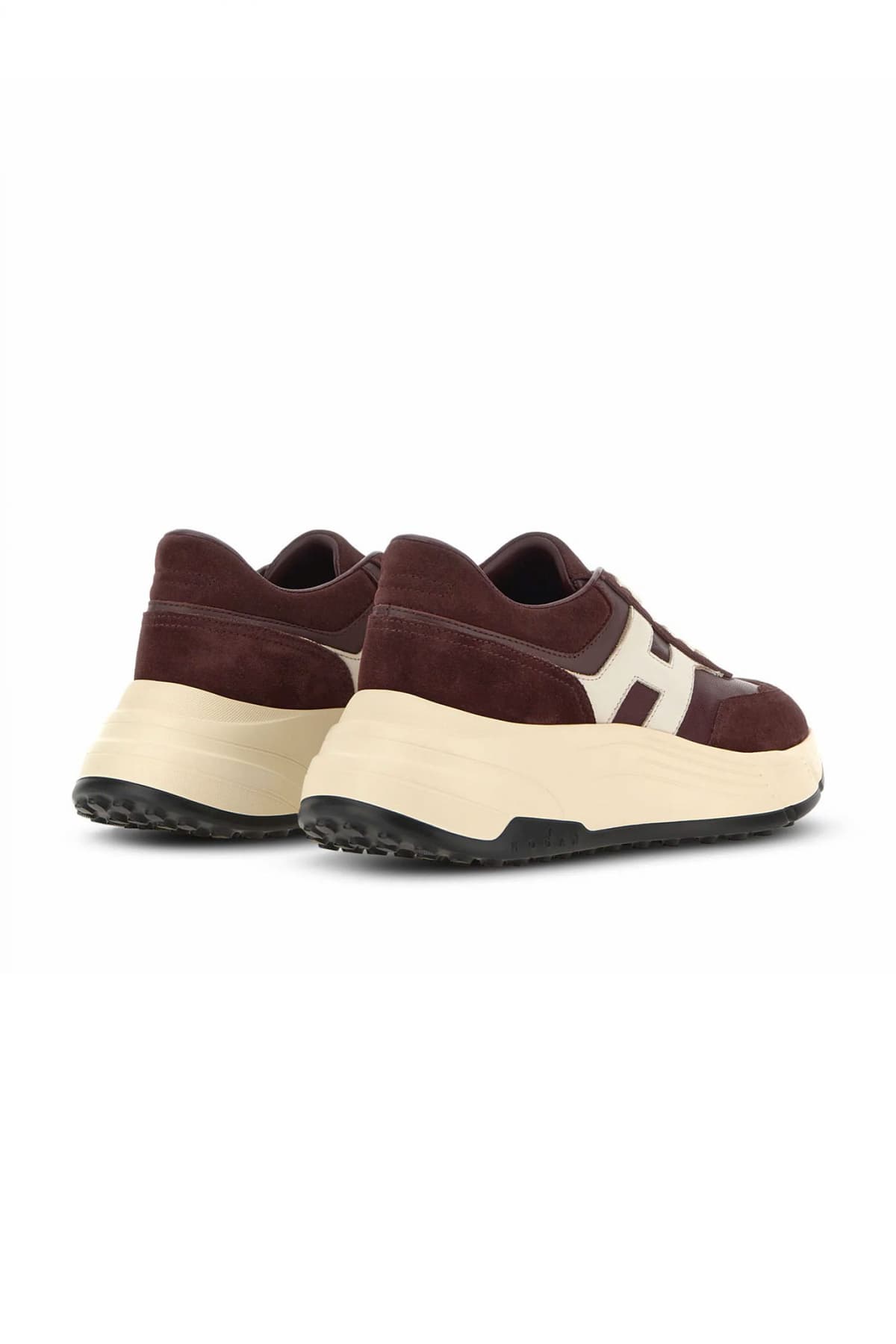 HOGAN ΠΑΠΟΥΤΣΙΑ SNEAKERS H669 ALLACCIATO H ΜΠΟΡΝΤΩ-ΕΚΡΟΥ