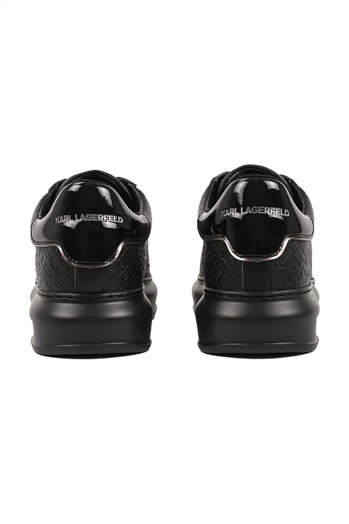 KARL LAGERFELD ΠΑΠΟΥΤΣΙΑ SNEAKERS KAPRI EMBOSS REPEAT ΜΑΥΡΟ