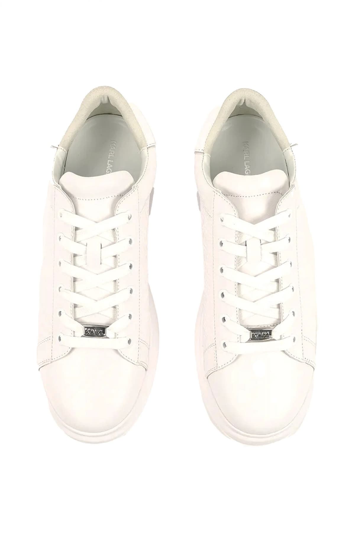 KARL LAGERFELD ΠΑΠΟΥΤΣΙΑ SNEAKERS KAPRI EMBOSS REPEAT ΛΕΥΚΟ
