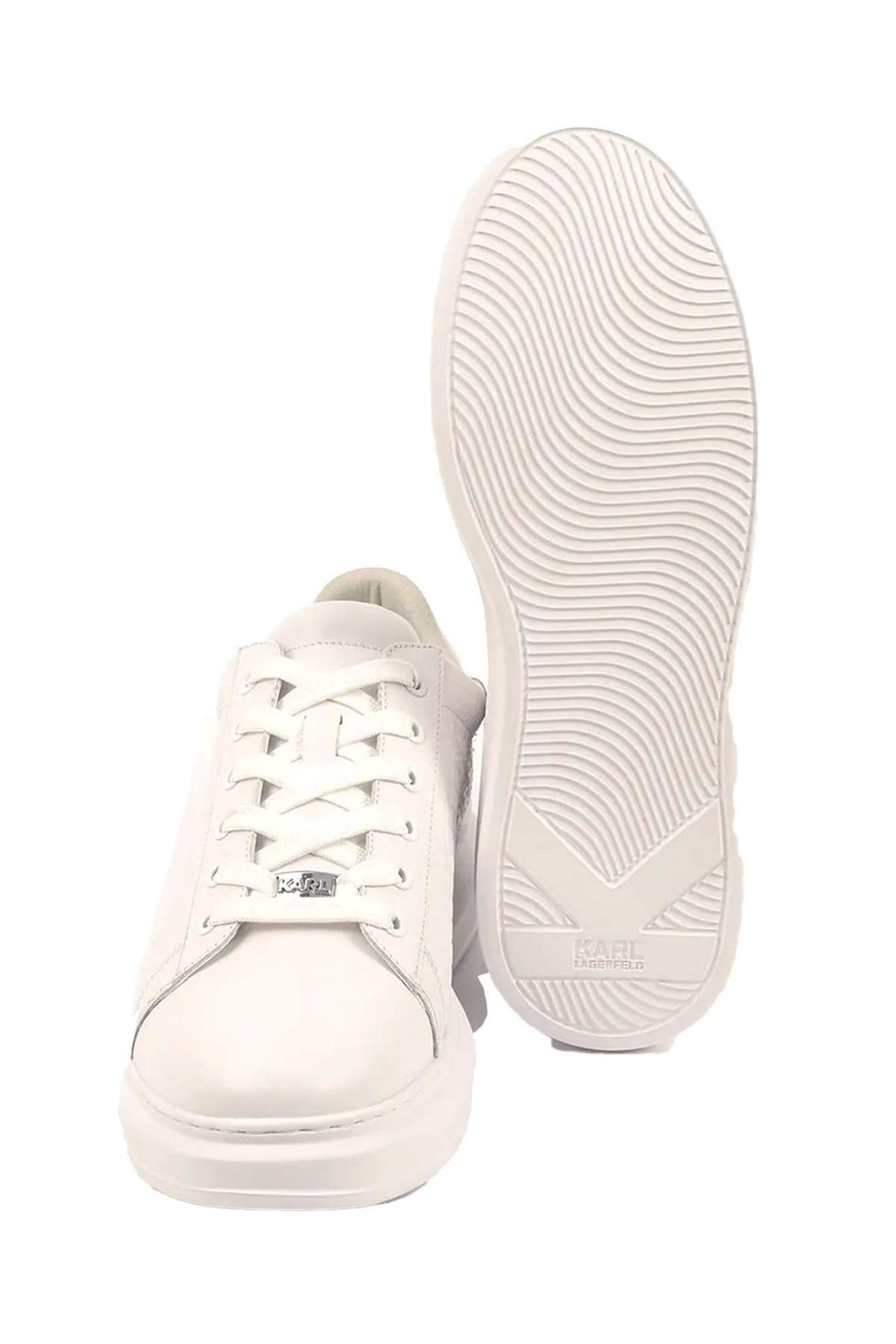 KARL LAGERFELD ΠΑΠΟΥΤΣΙΑ SNEAKERS KAPRI EMBOSS REPEAT ΛΕΥΚΟ