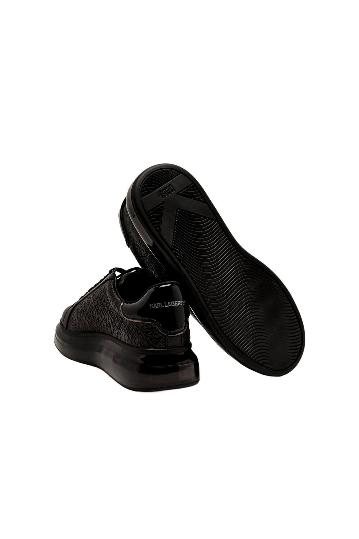 KARL LAGERFELD ΠΑΠΟΥΤΣΙΑ SNEAKERS KAPRI KUSHION EMBOSS REPEAT ΜΑΥΡΟ