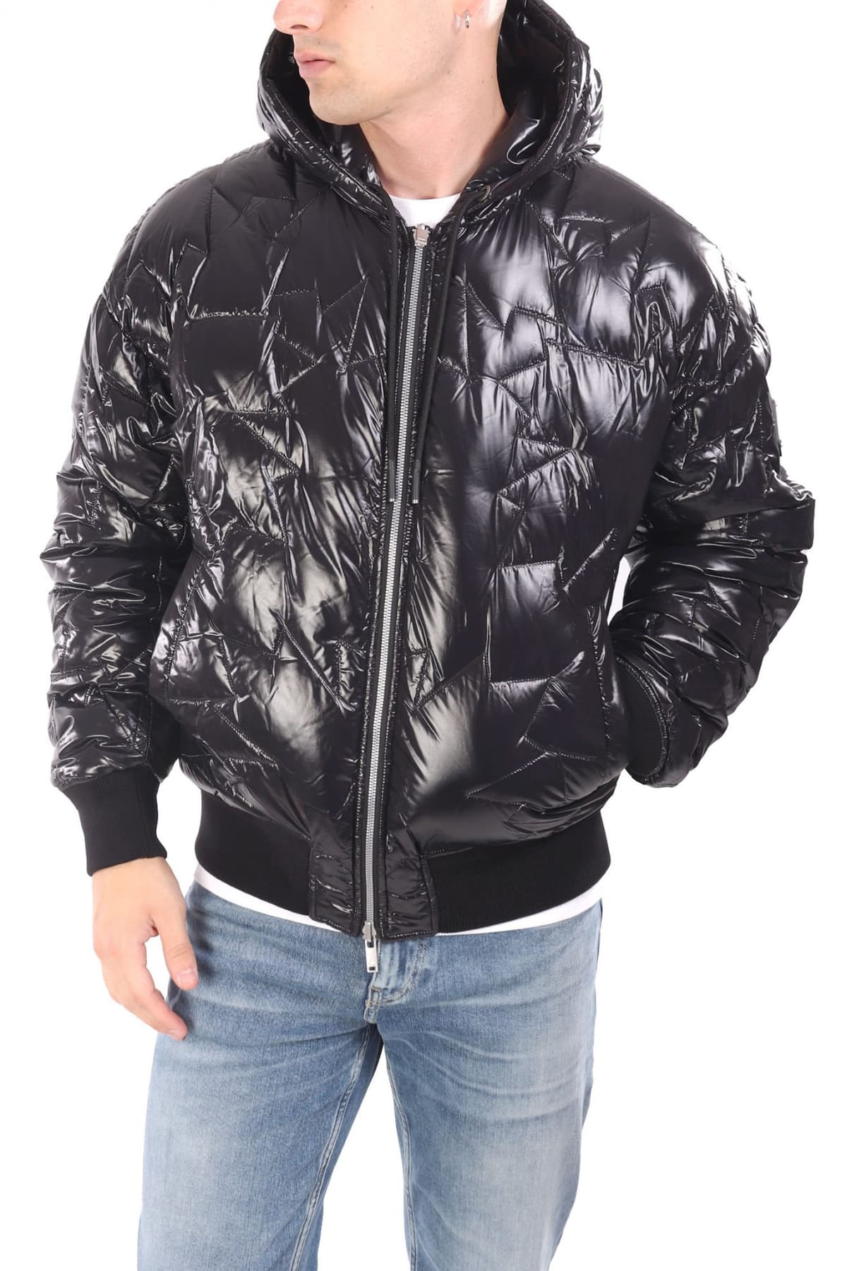 MOOSE KNUCKLES ΜΠΟΥΦΑΝ PUFFER BOMBER HOODIE BRIAR REVERSIBLE ΜΑΥΡΟ