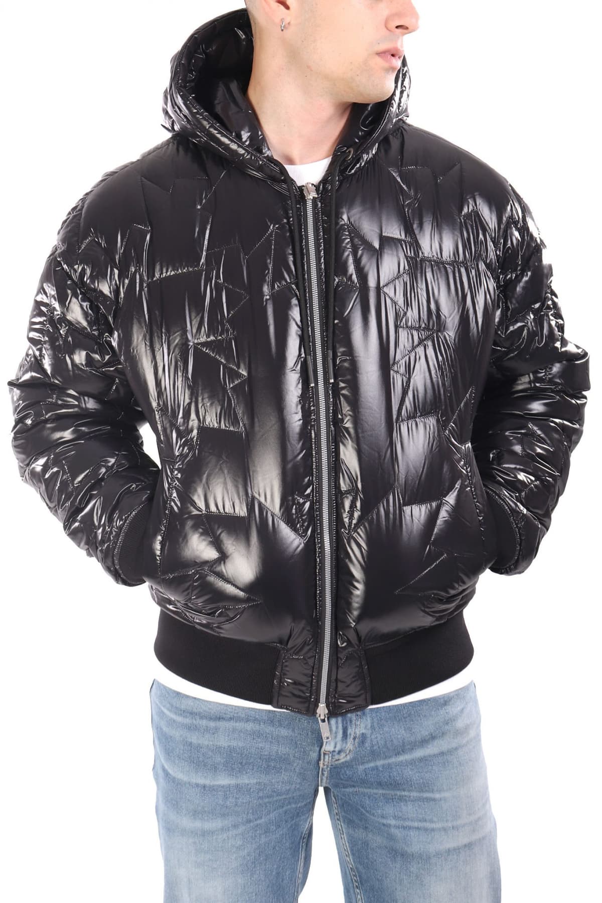 MOOSE KNUCKLES ΜΠΟΥΦΑΝ PUFFER BOMBER HOODIE BRIAR REVERSIBLE ΜΑΥΡΟ