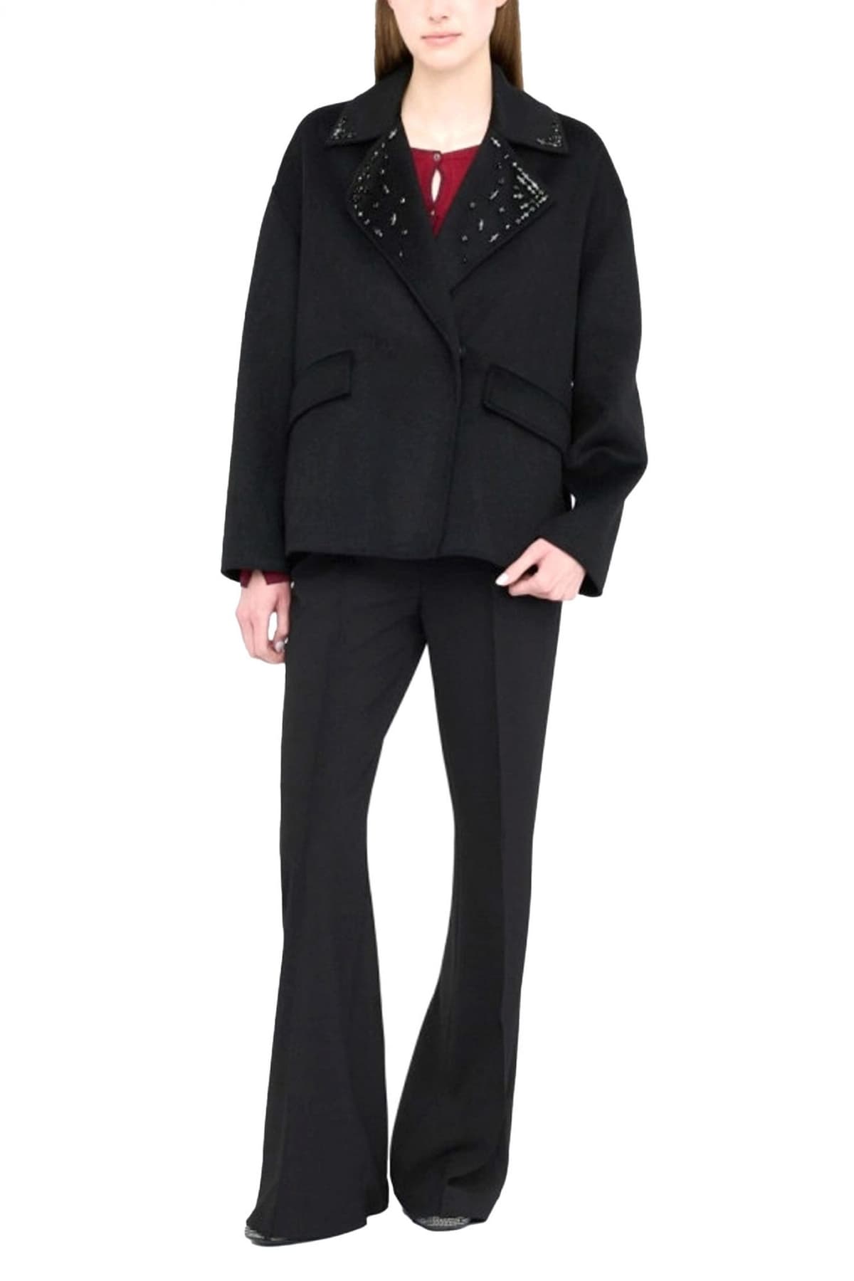 LIU-JO ΣΑΚΑΚΙ ΚΡΥΦΟ ΚΟΥΜΠΙ ΚΕΝΤΗΜΑ ΚΡΥΣΤΑΛΛΑ ΜΑΥΡΟ